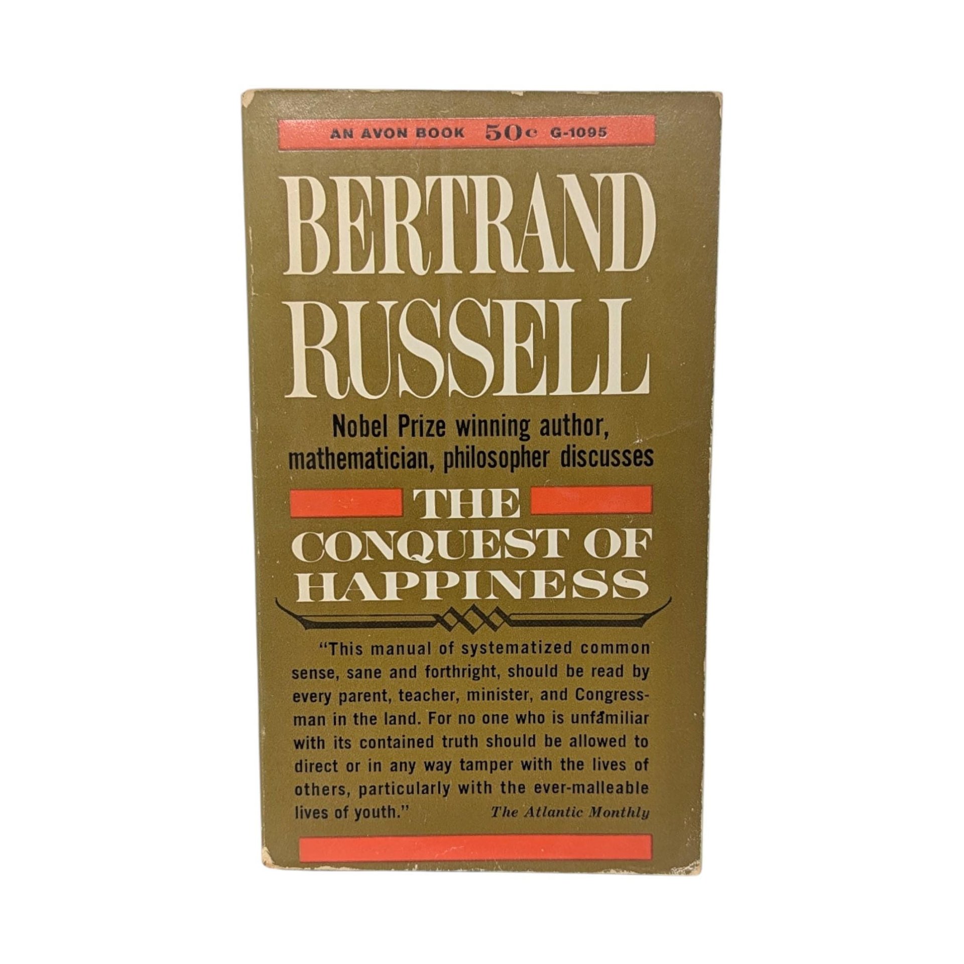 Vintage The Conquest of Happiness: Bertrand Russell Paperback Book