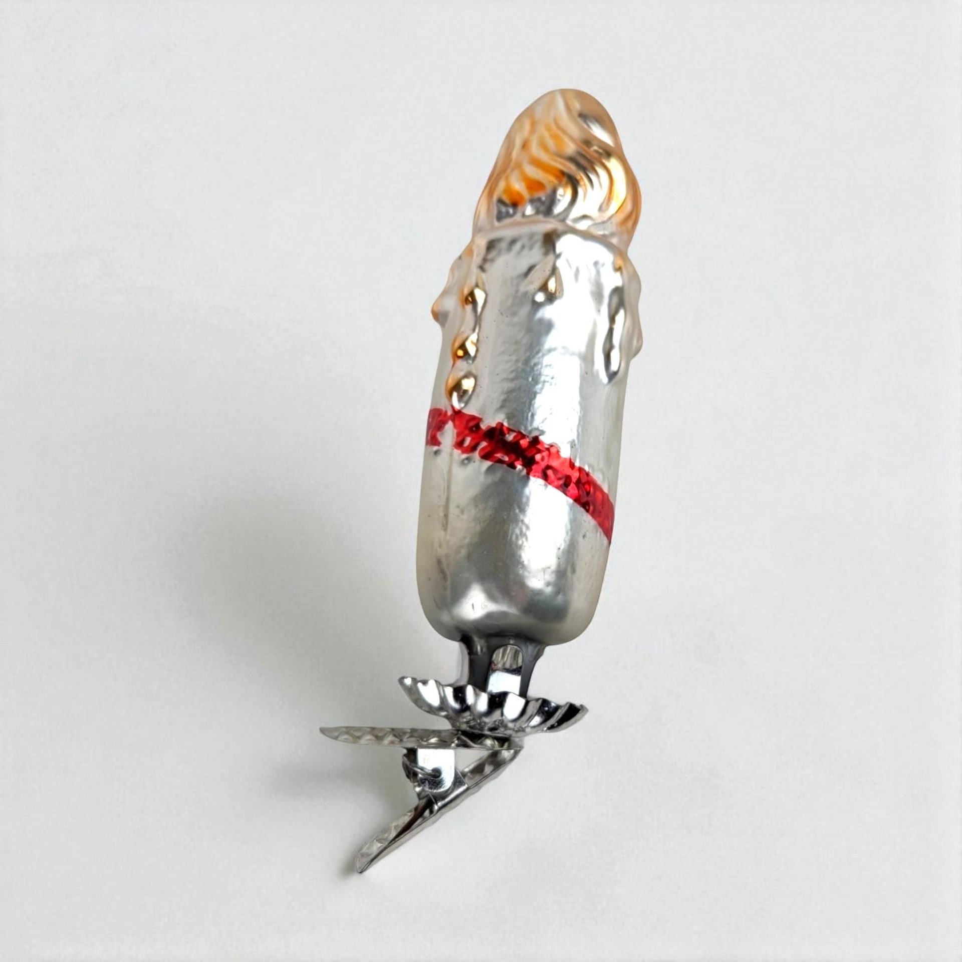 Vintage Inge-Glas Clip on Candle Ornament
