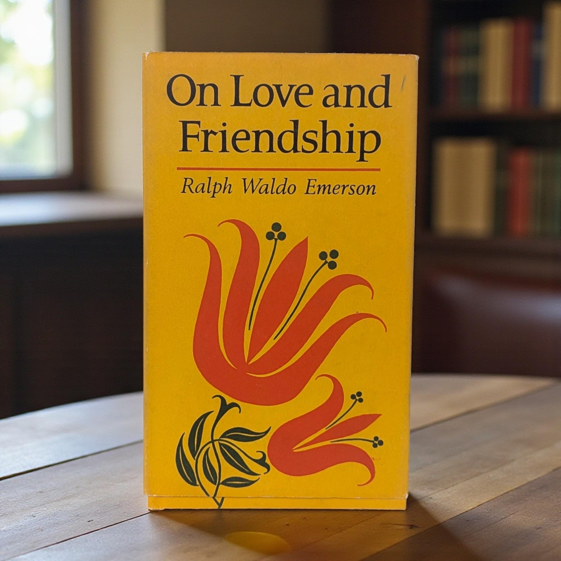 Vintage On Love and Friendship Hardcover Book: Ralph Waldo Emerson Mid-Century Literature