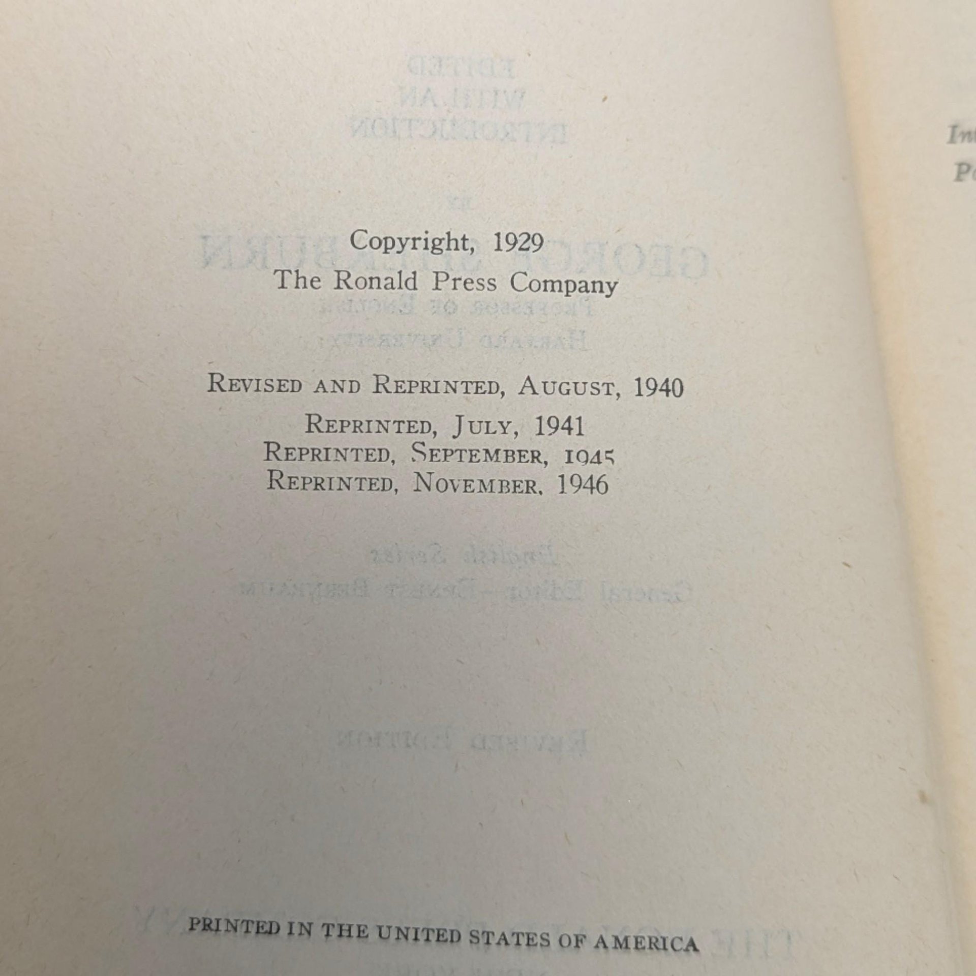 Vintage 1946 The Best of Pope Hardcover Book: George Sherburn Ronald Press