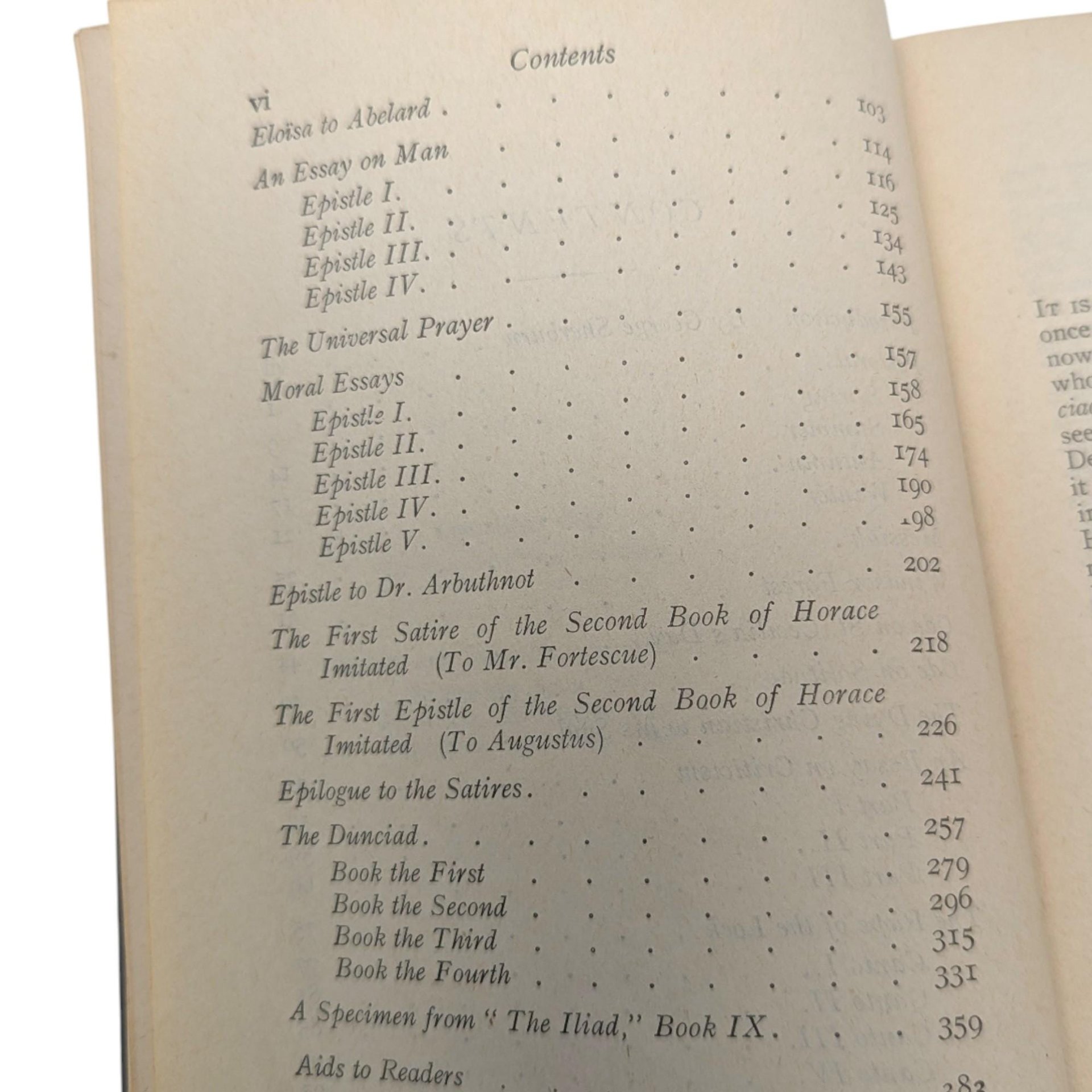 Vintage 1946 The Best of Pope Hardcover Book: George Sherburn Ronald Press