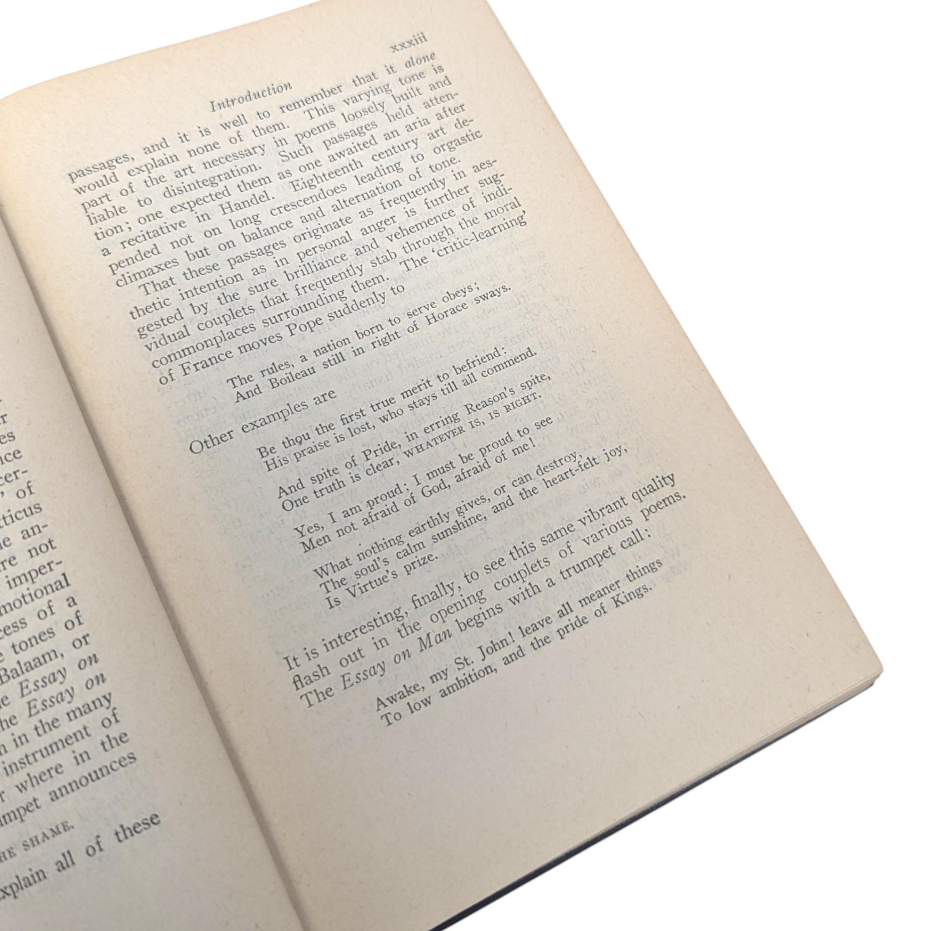 Vintage 1946 The Best of Pope Hardcover Book: George Sherburn Ronald Press