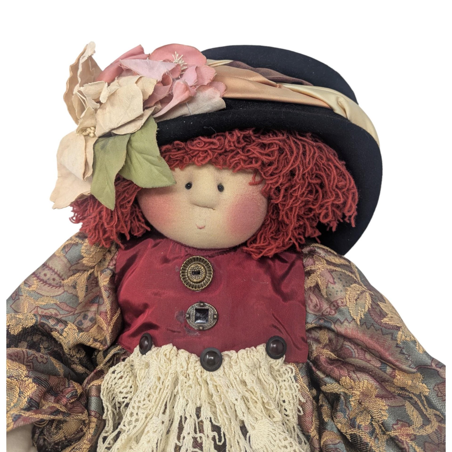 Vintage 1991 Little Souls Gretchen Wilson Mary Anne Doll: Handmade Signed Figurine