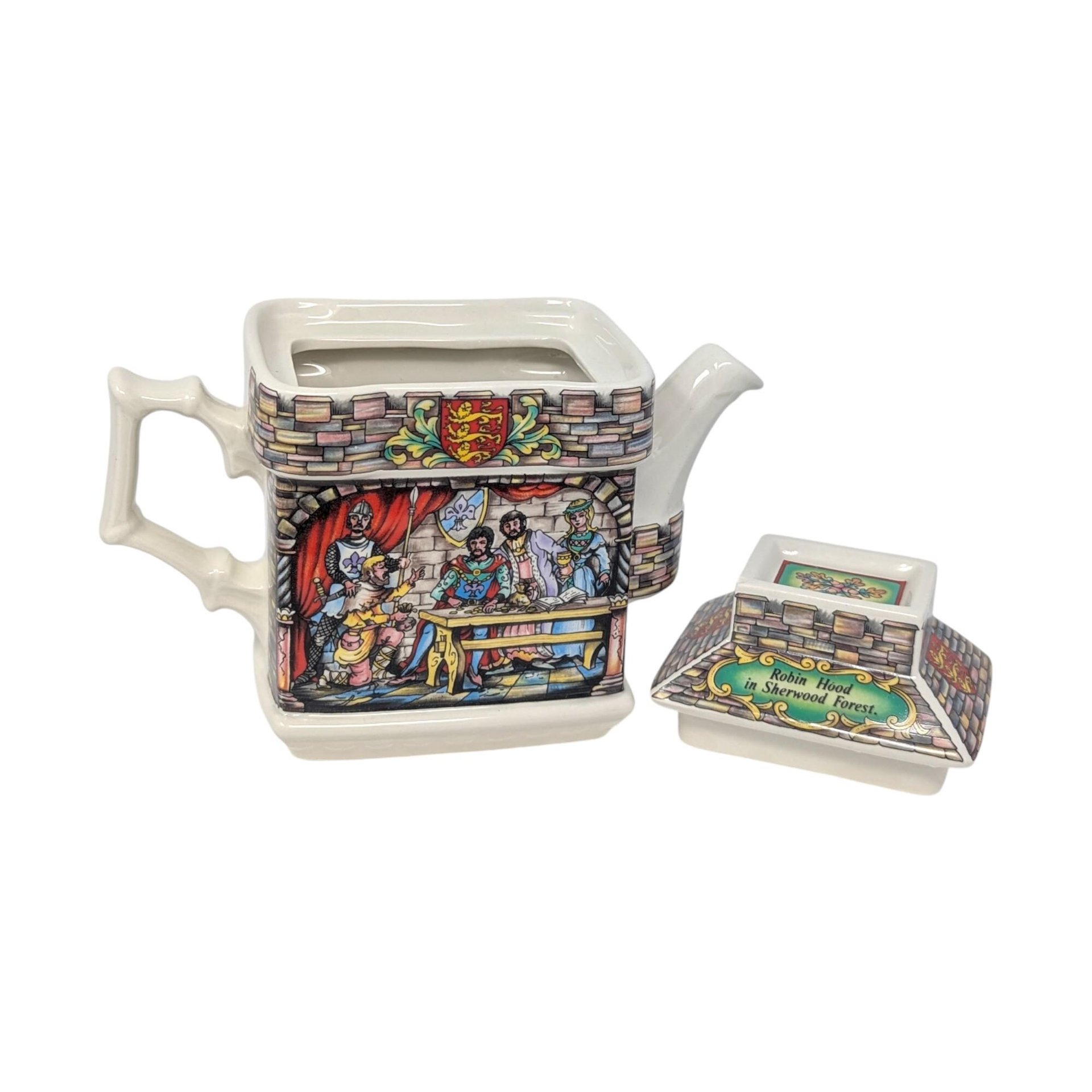 1980s 'Robin Hood & Sherwood Forest' Sadler Porcelain Teapot