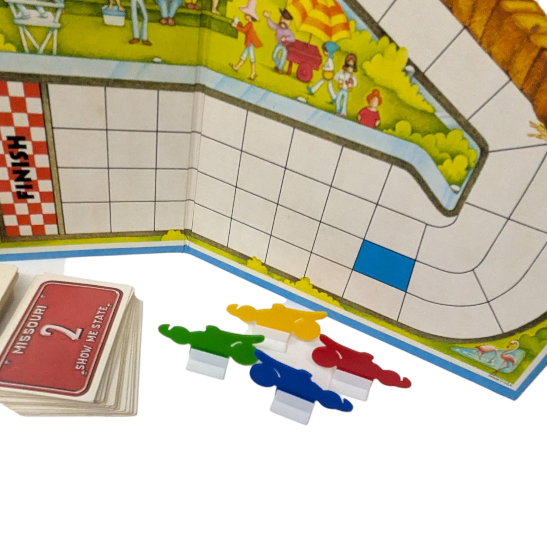 Vintage 1981 Fast 111's The Car-Racing Board Game: Parker Brothers Racing Toy