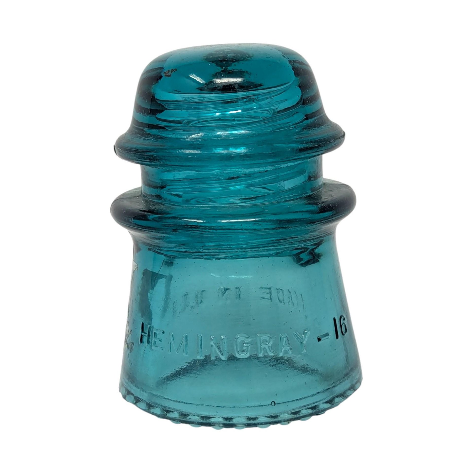 Antique and Vintage Glass Insulator Choice: Hemingray Brookfield Locke Industrial Decor