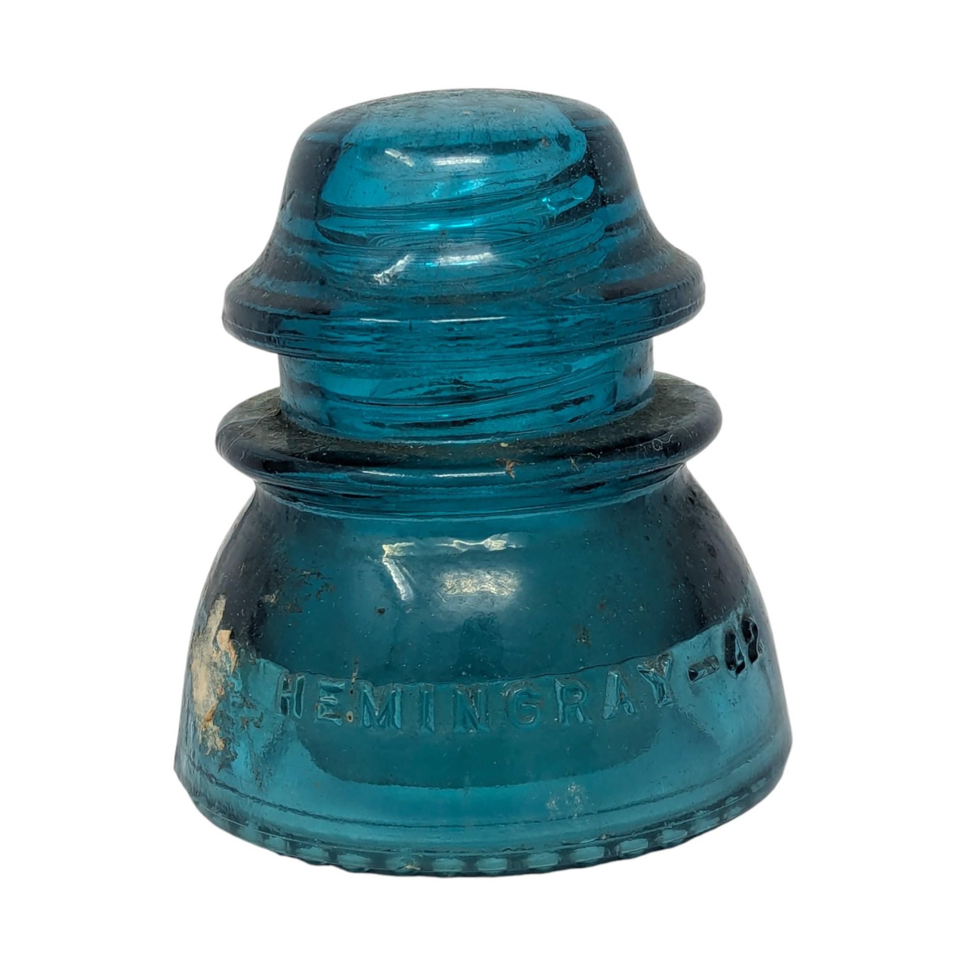 Antique and Vintage Glass Insulator Choice: Hemingray Brookfield Locke Industrial Decor
