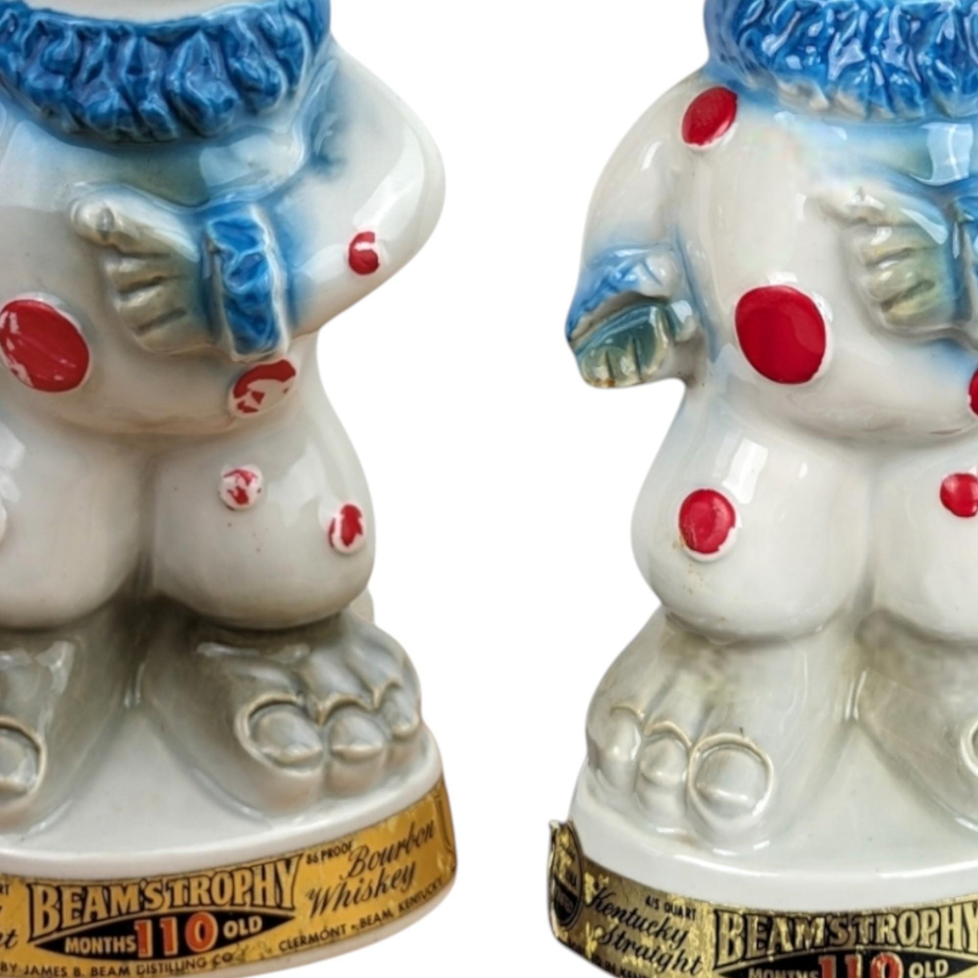 1968 Jim Beam Donkey Decanter: C. Miller Political Clown