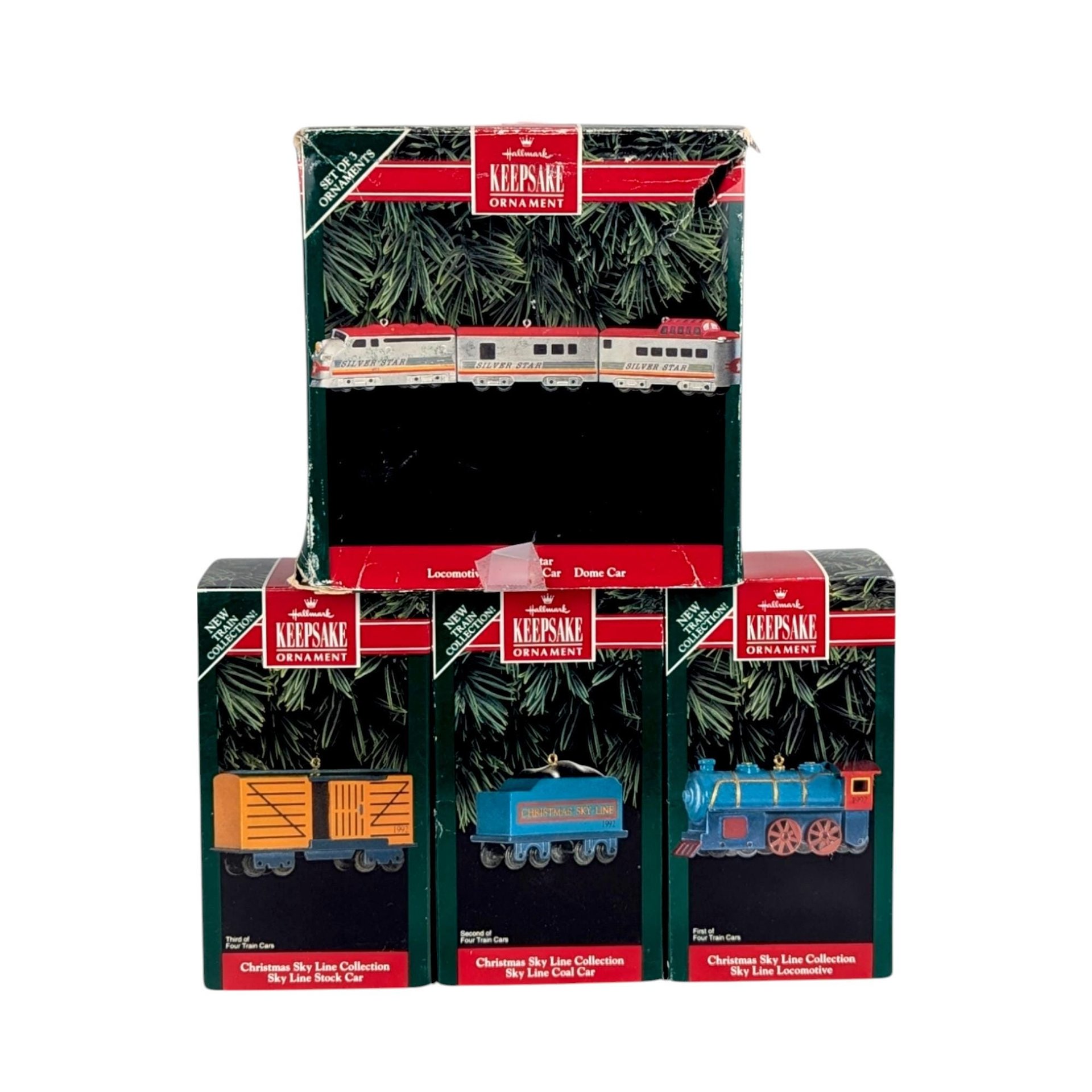 1992 Hallmark Keepsake Train Ornaments