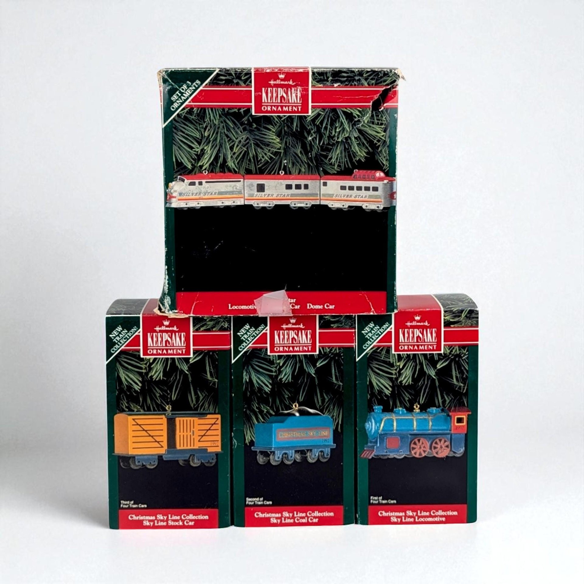 1992 Hallmark Keepsake Train Ornaments