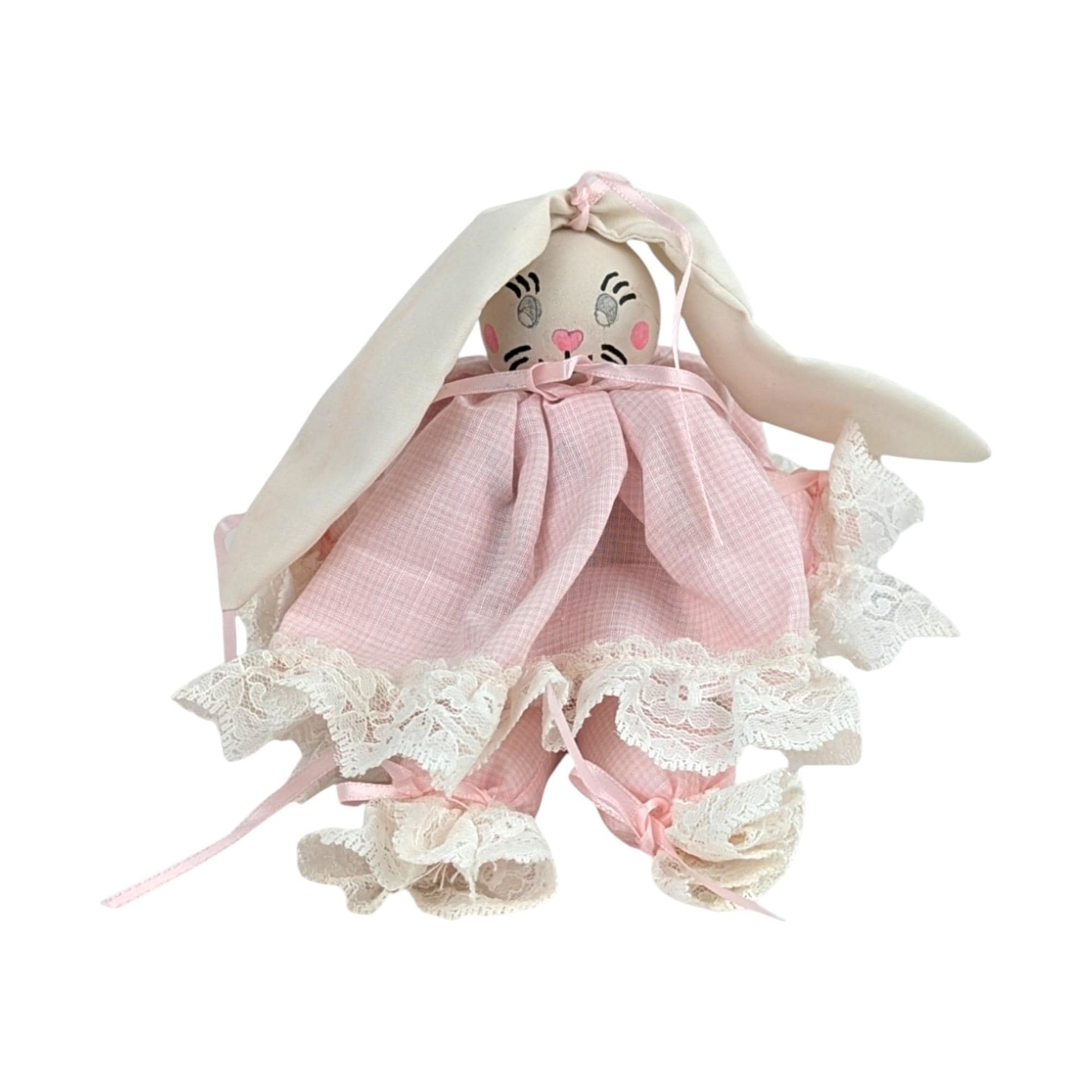 Vintage Easter Decor Choice: Pull String Bunnies or Trinket Box