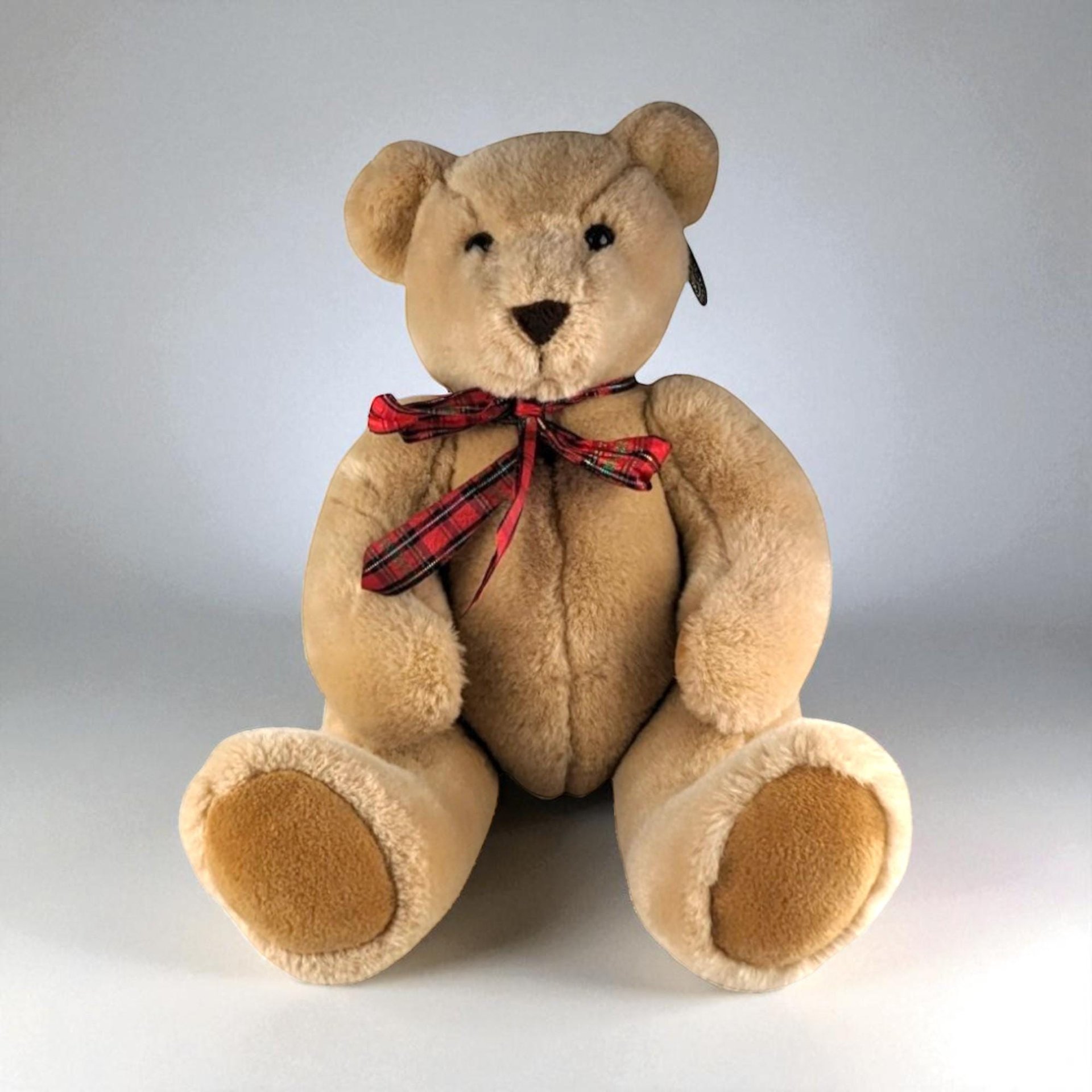 Vintage Tan Polar Puff Teddy Bear