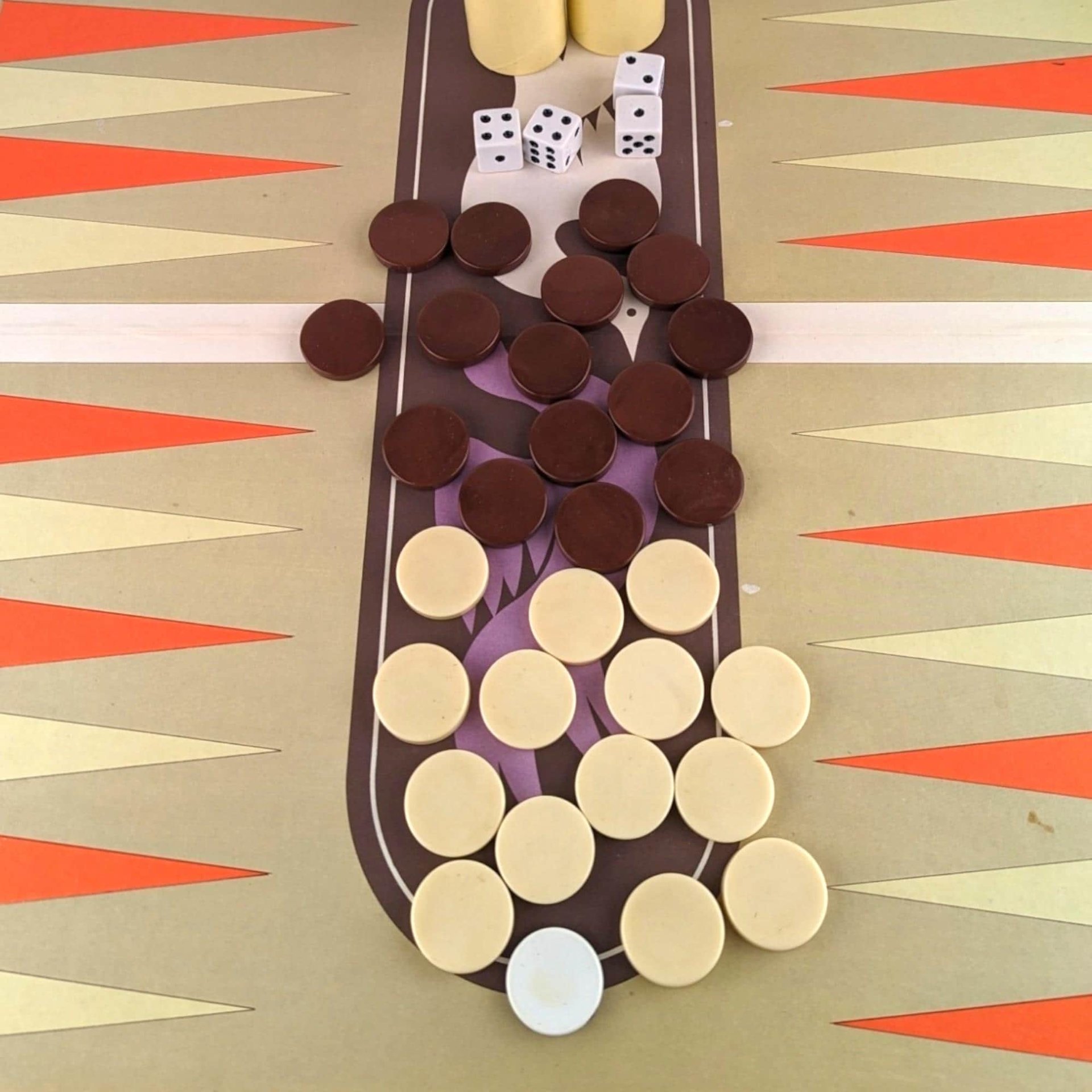 1975 Selchow & Righter Backgammon: Strategy Game