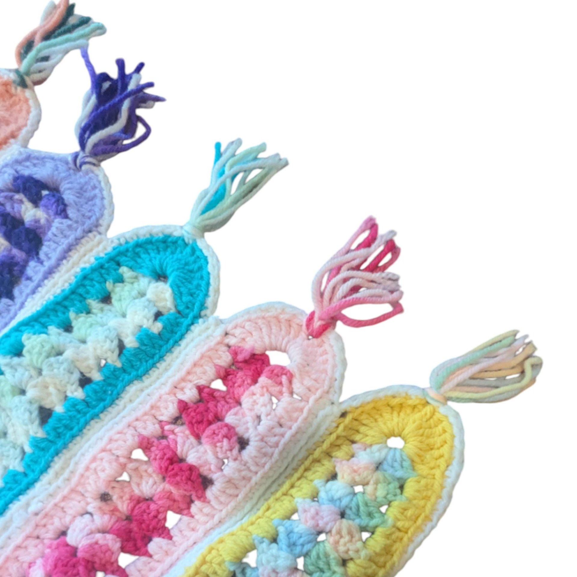 Vintage Handmade Crochet Throw