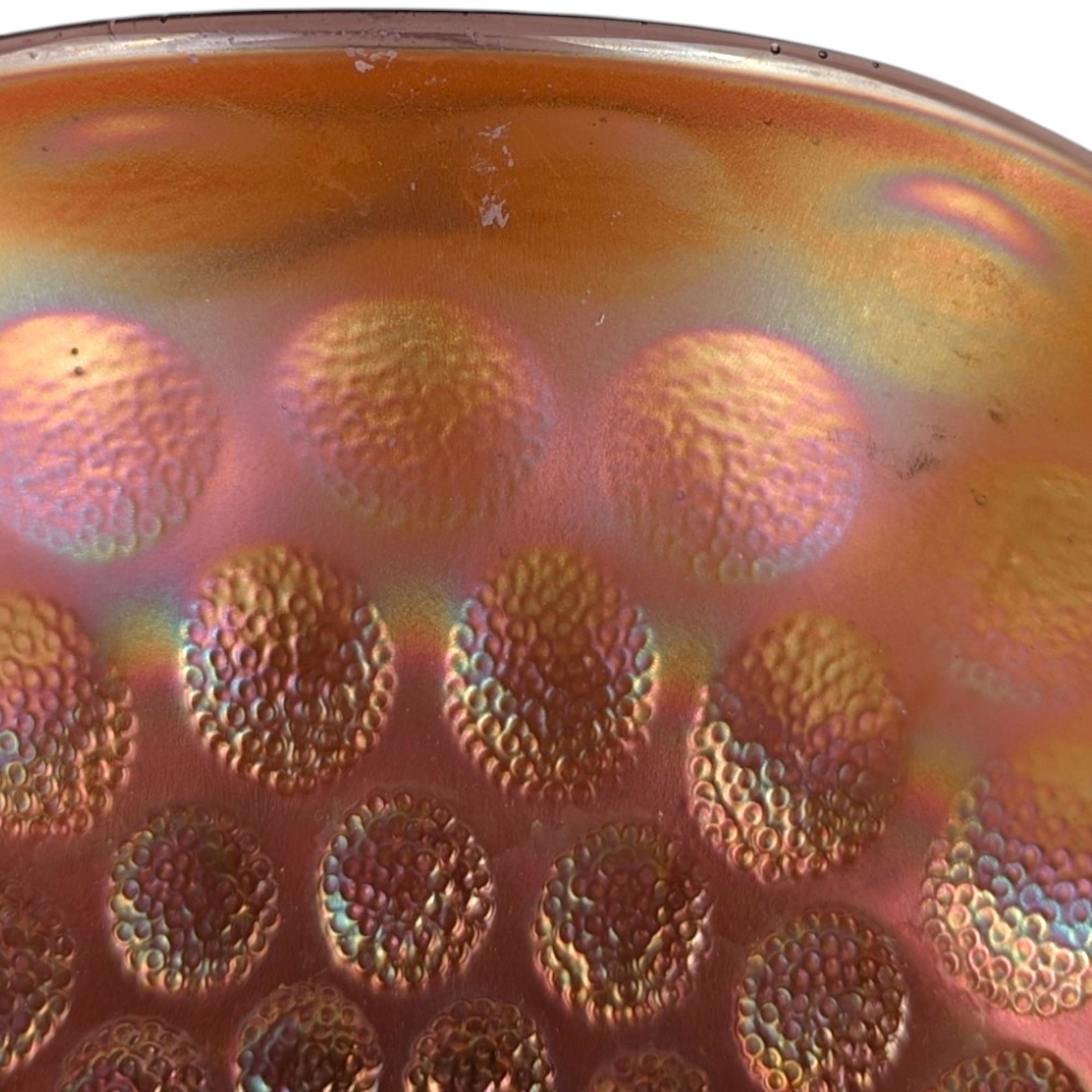 Vintage Fenton Coin Dot Bowl