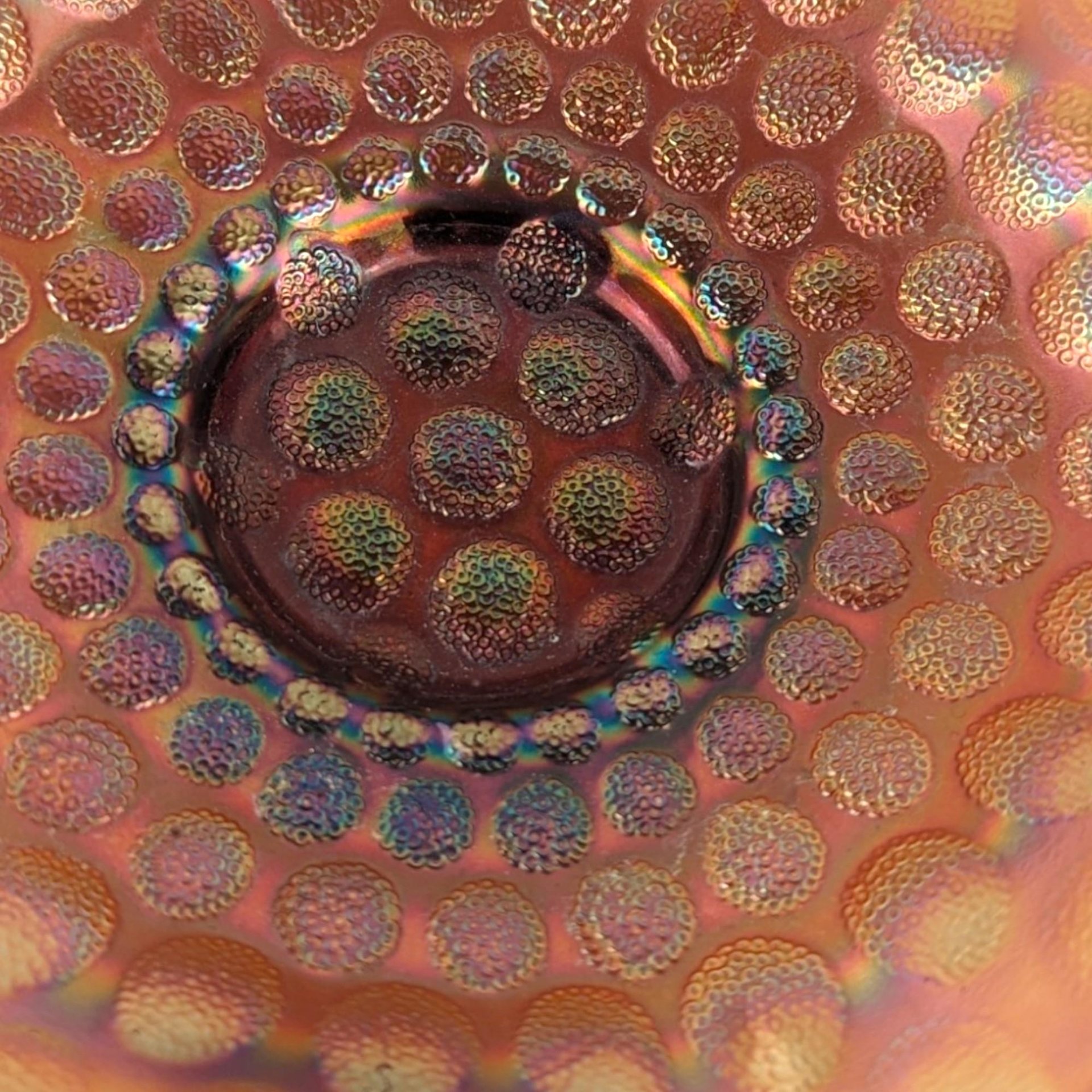 Vintage Fenton Coin Dot Bowl