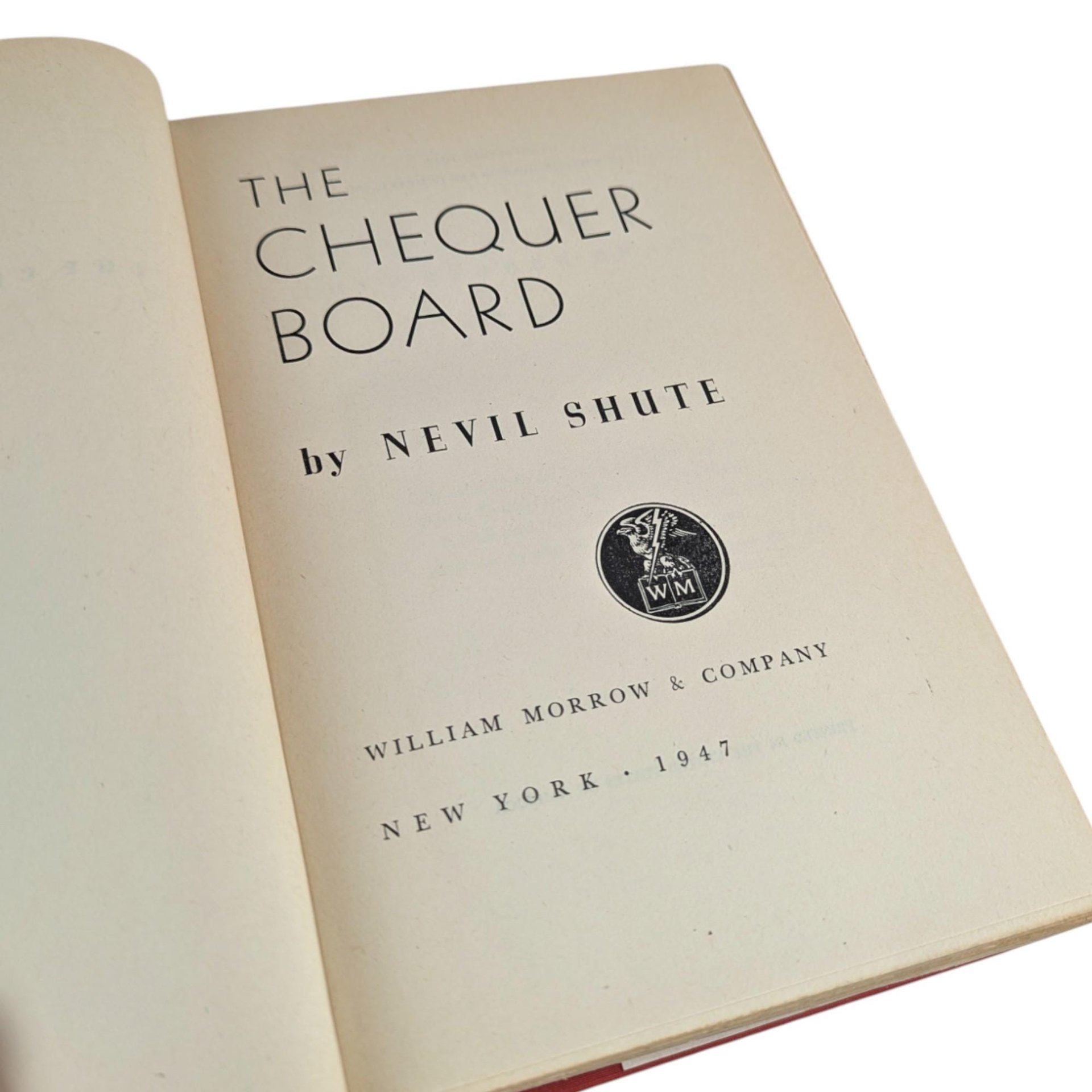 1947 The Chequer Board Hardcover, Nevil Shute First Edition