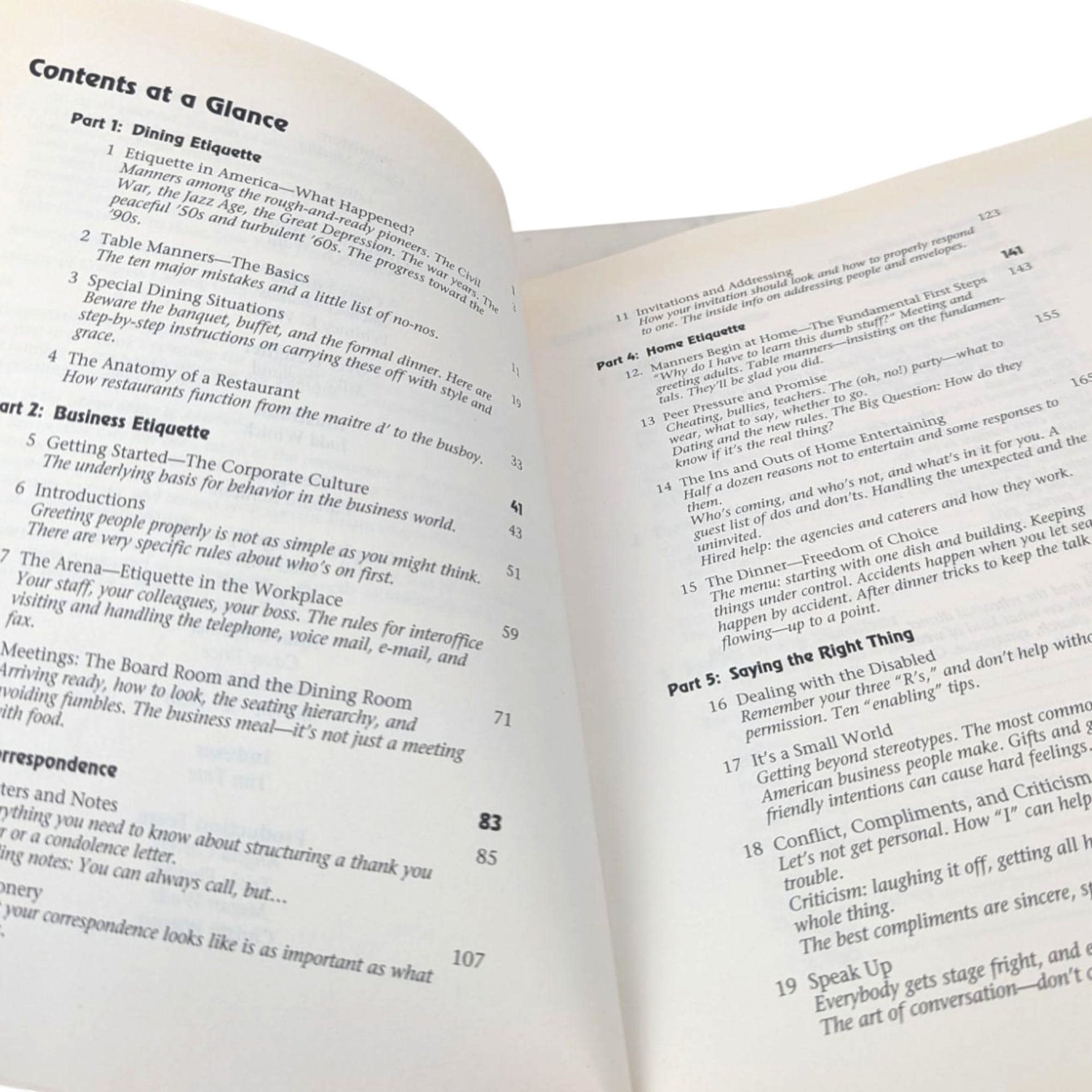 1996 The Complete Idiot's Guide to Etiquette: Mary Mitchell Book