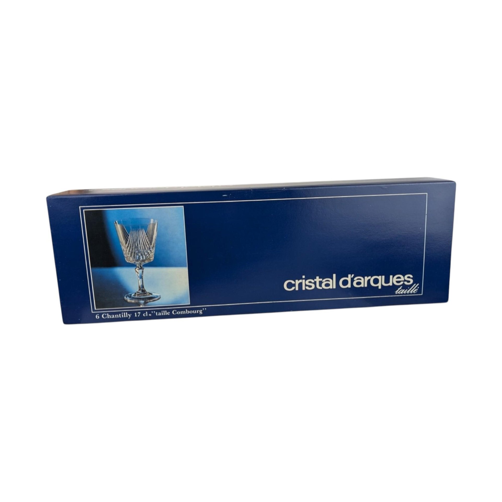 Vintage Crystal D'Arques Wine Glasses: Set of 6 Taille Combourg