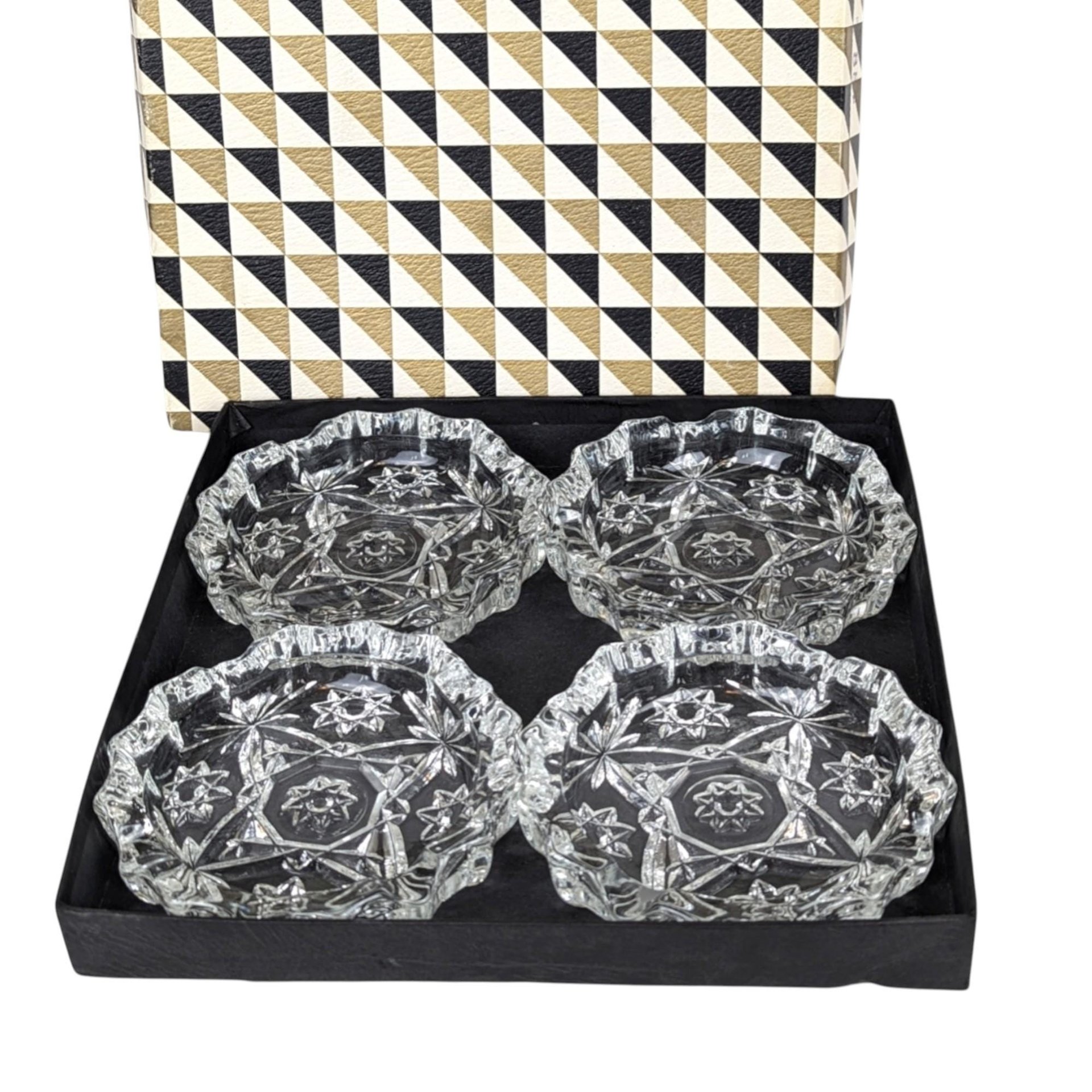 Vintage Anchor Hocking Early American Prescut Ashtrays