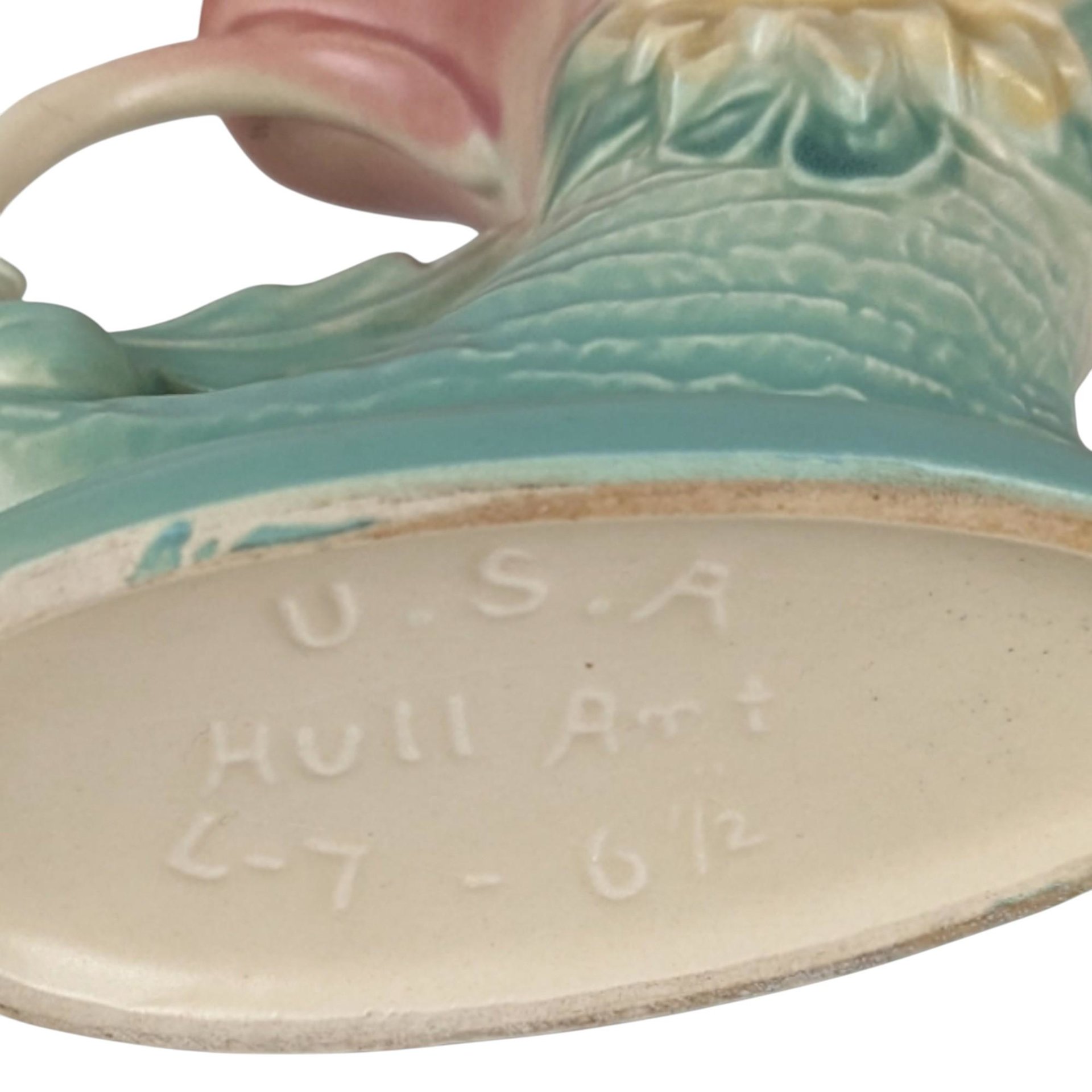 Vintage Hull Pottery Waterlily Cornucopia Vase