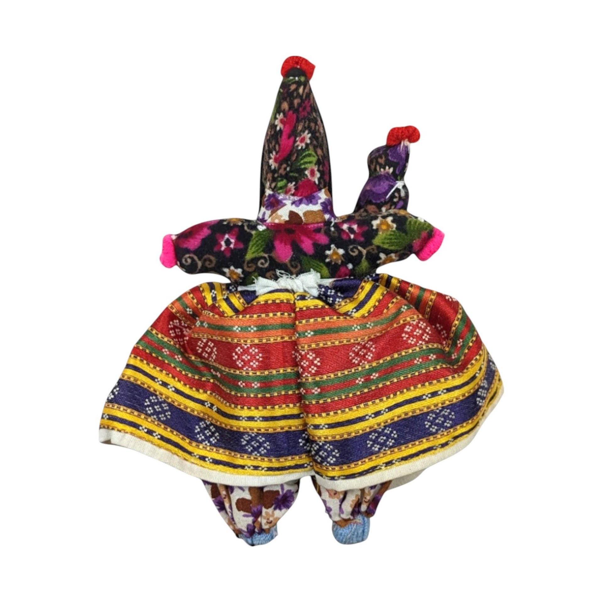 Vintage Folk Art Woman and Baby Doll