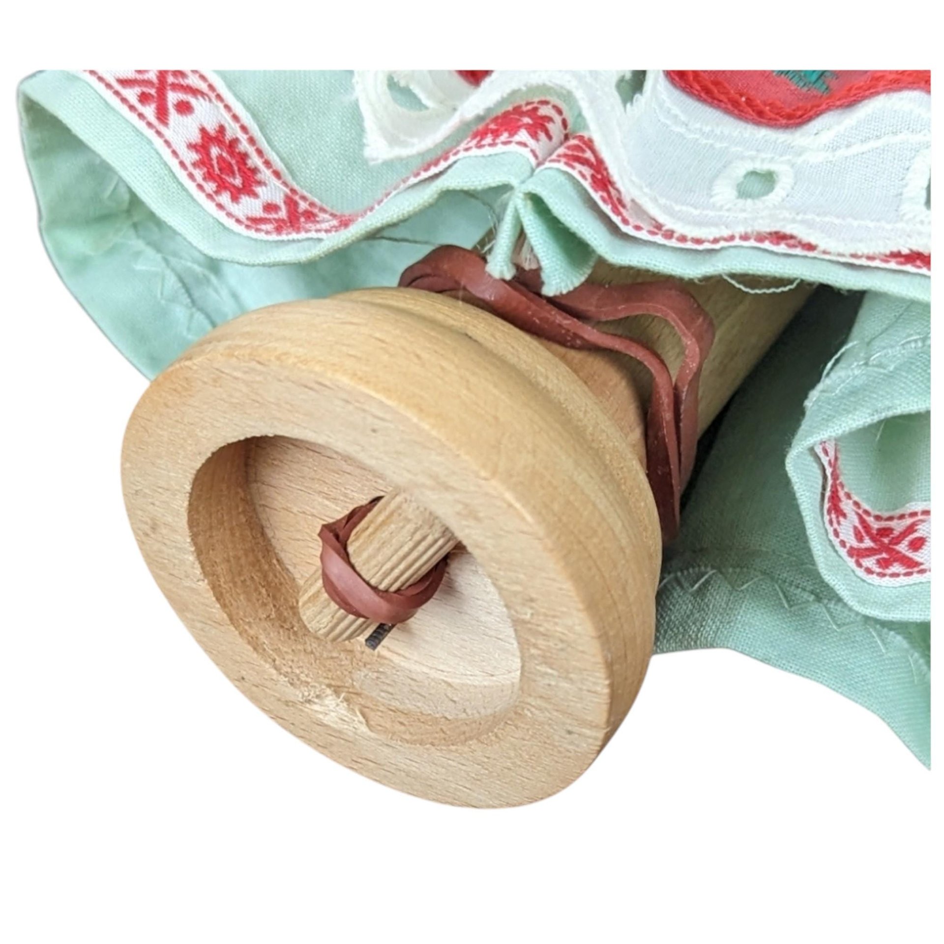 Vintage Hand-Crafted Folk Art Wooden Doll