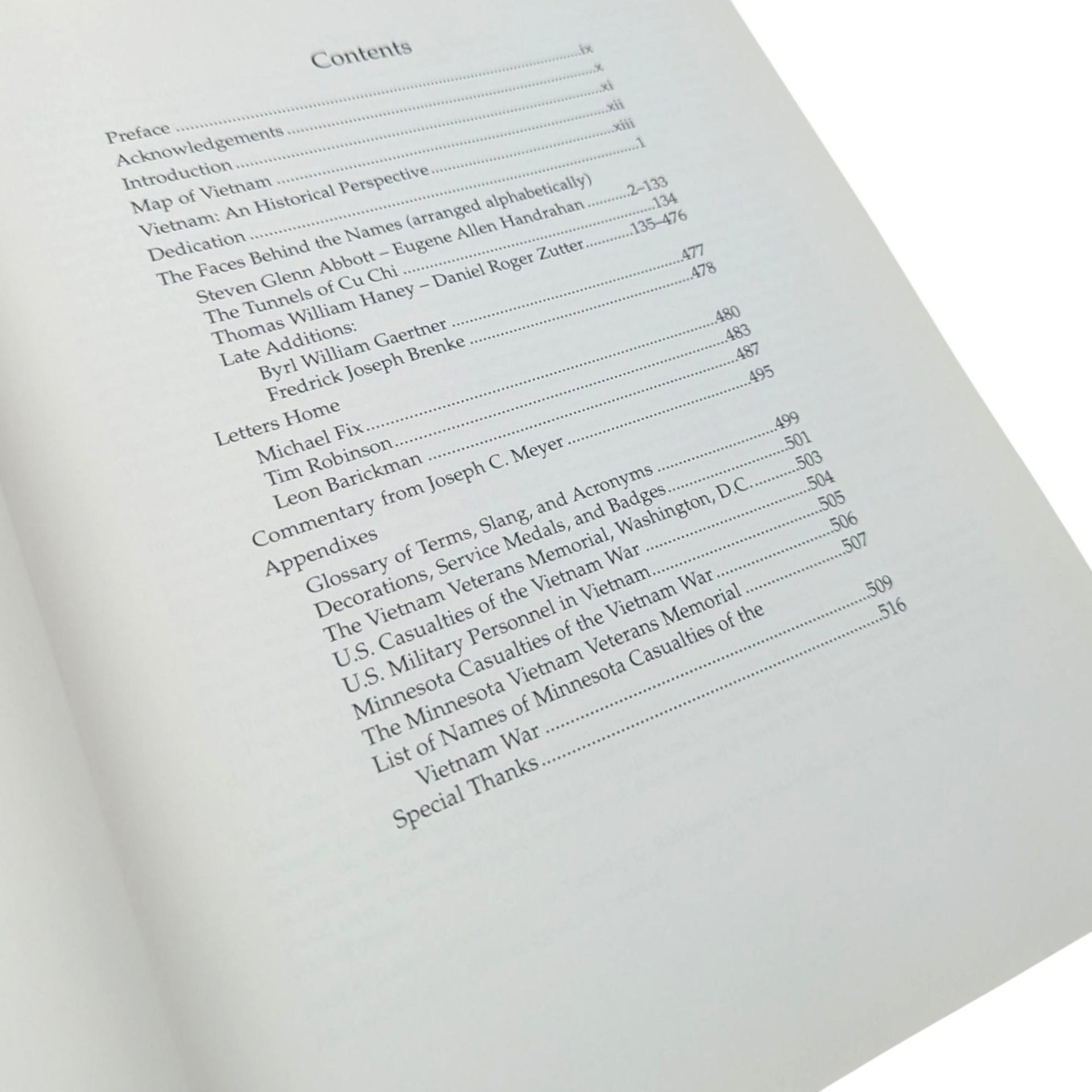 1996 The Faces Behind the Names: The Vietnam War Signed Hardcover