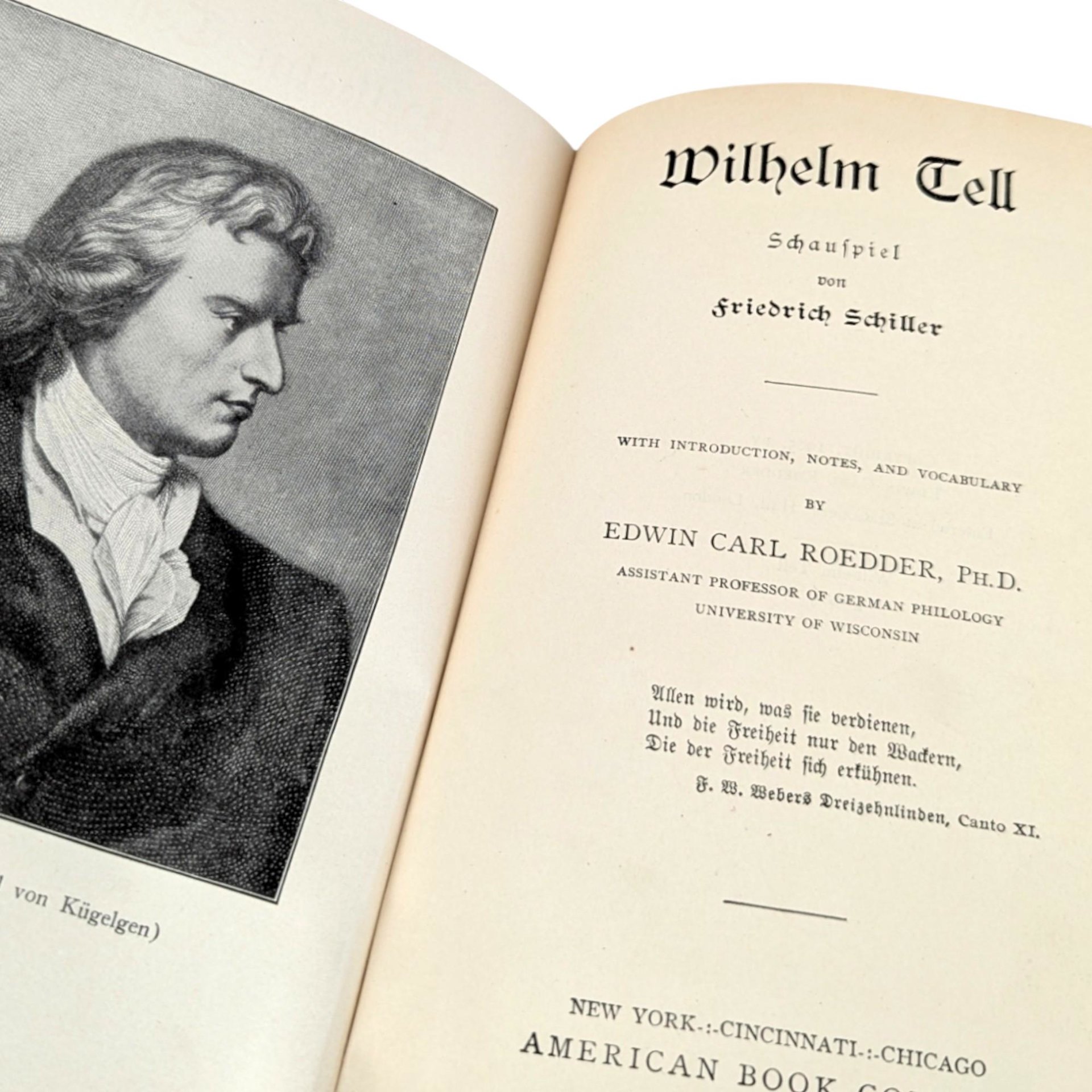 1905 Wilhelm Tell Schiller Hardcover
