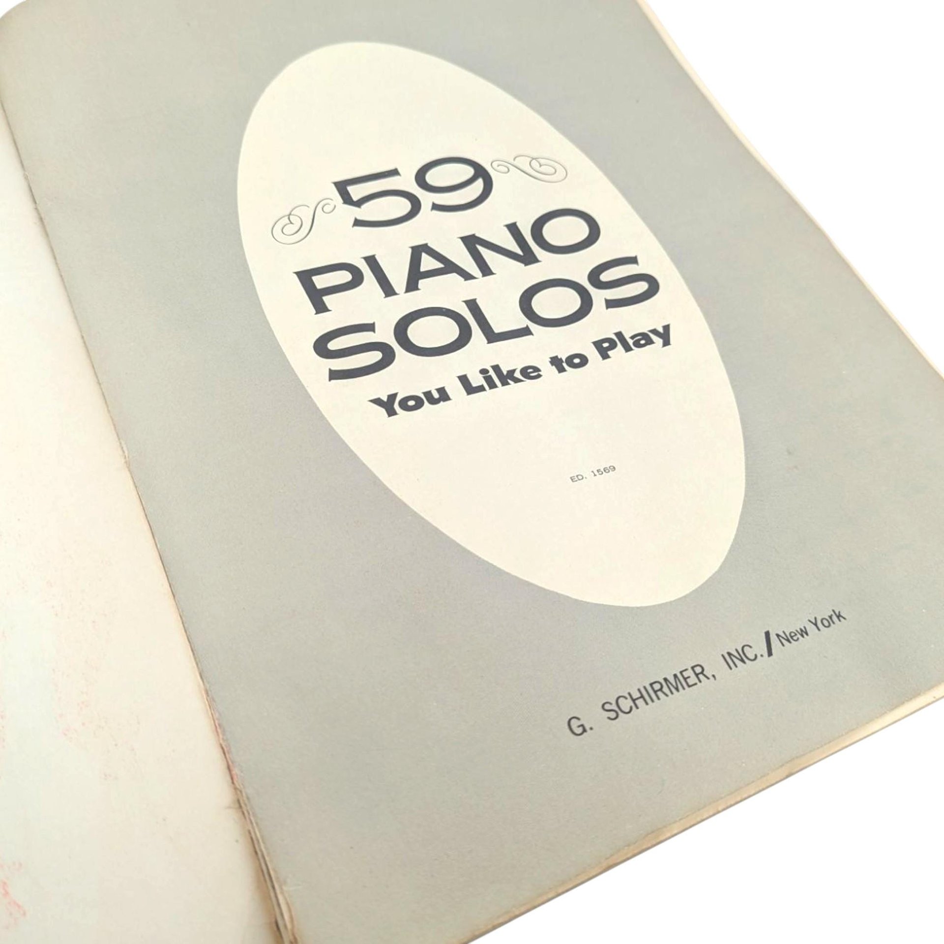 1936 G. Schirmer 59 Piano Solos You Like to Play
