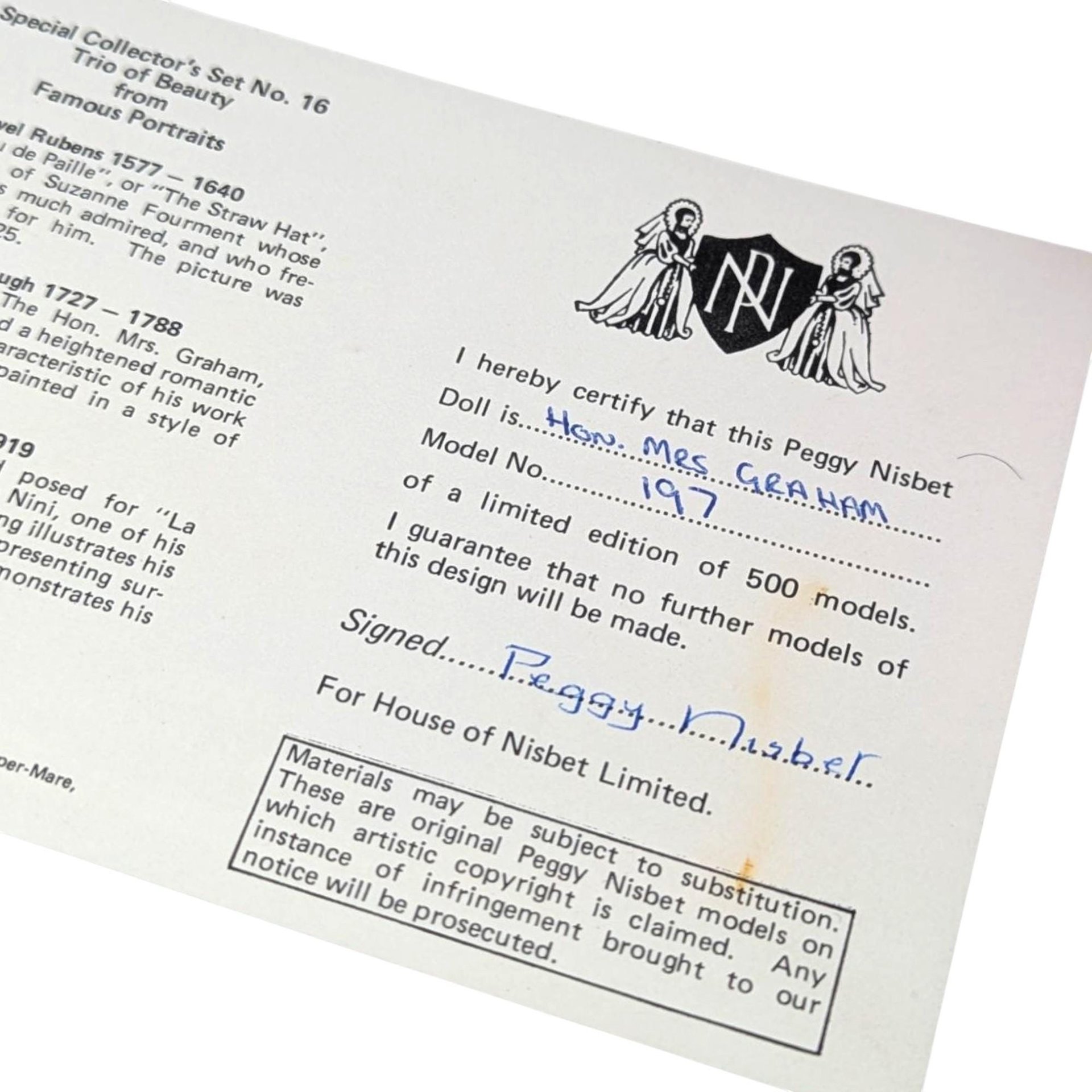 Vintage Peggy Nisbet Gainsborough Doll