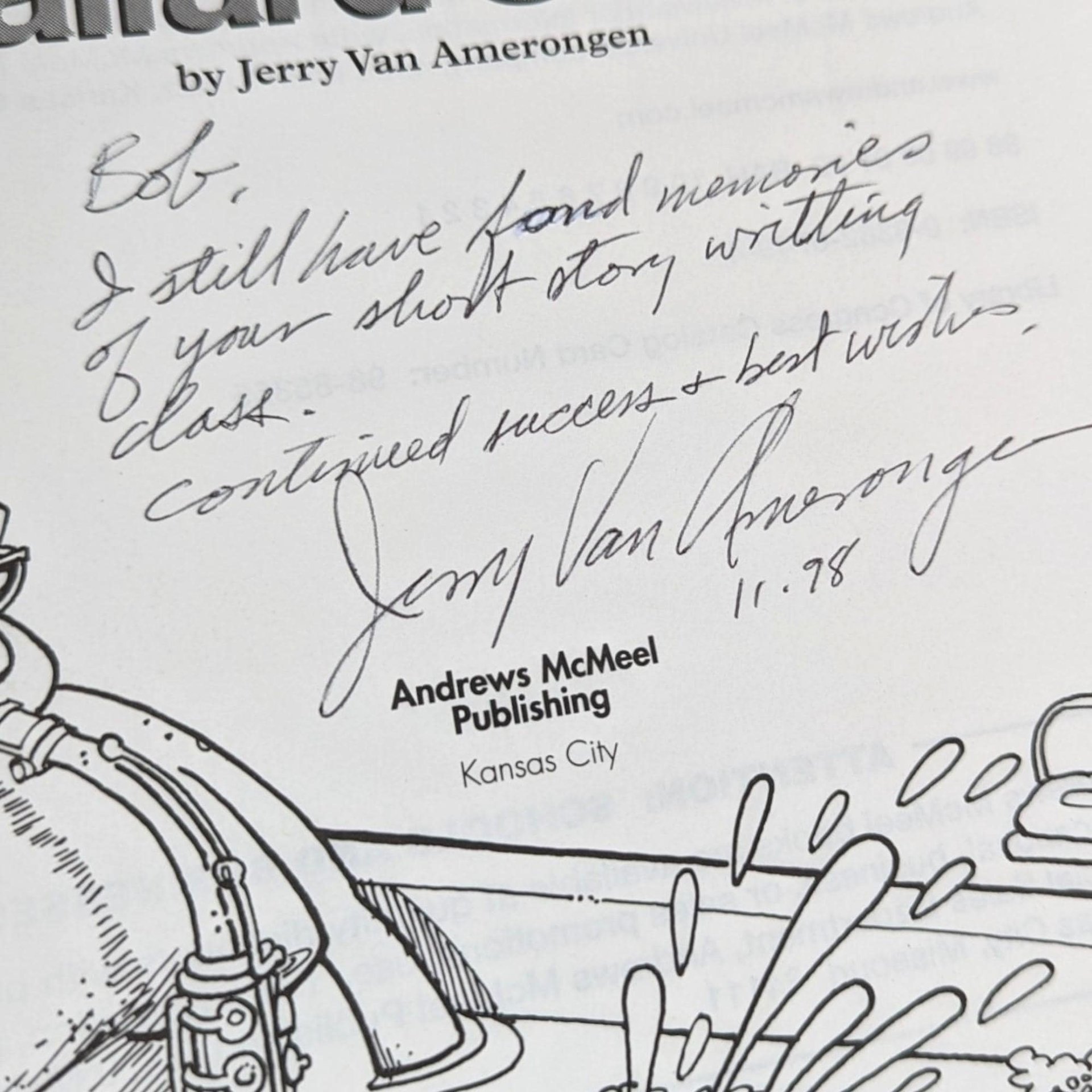 1998 Ballard Street Cartoon Book: Signed by Jerry Van Amerongen