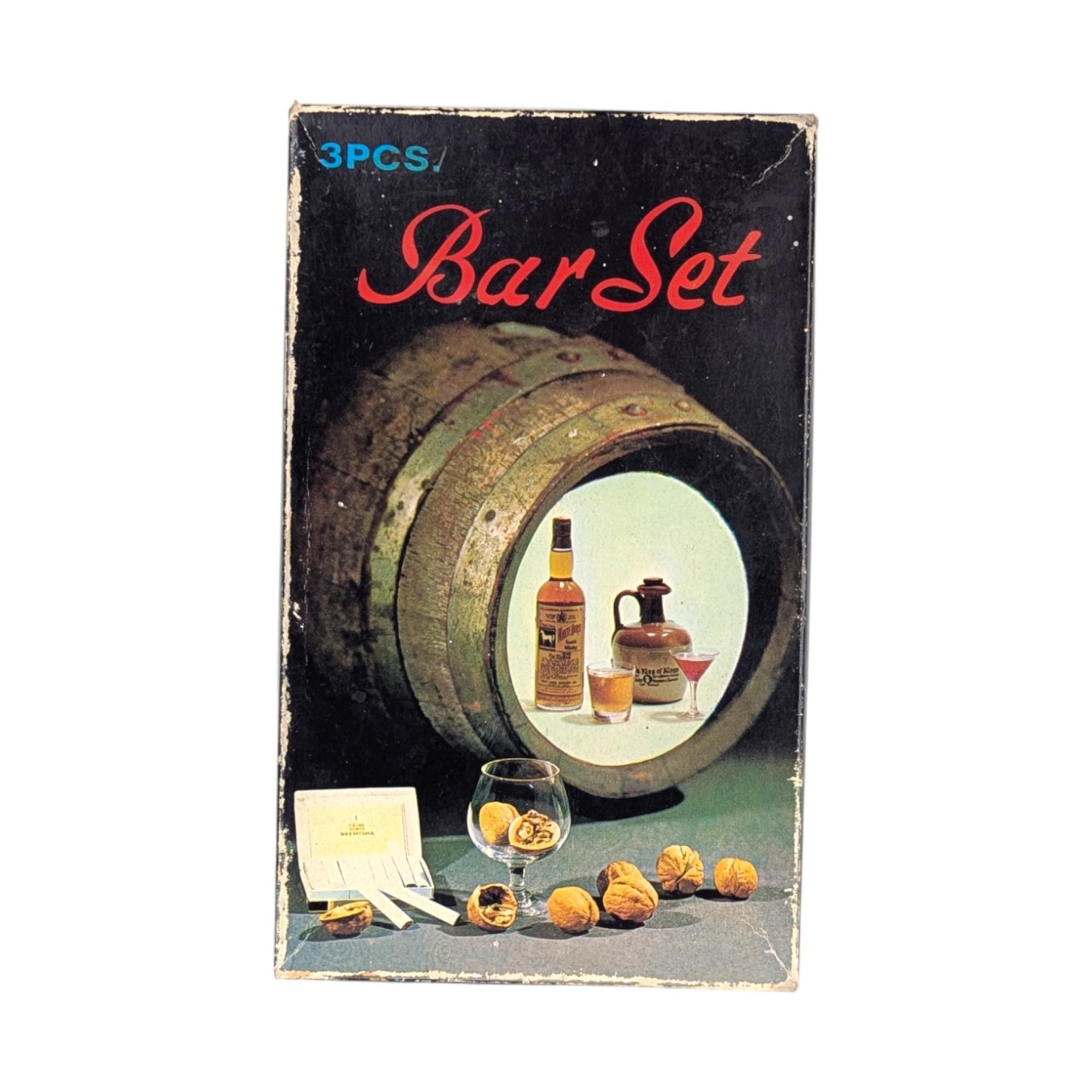 1960s Jamaican Rosewood Bar Tool Set