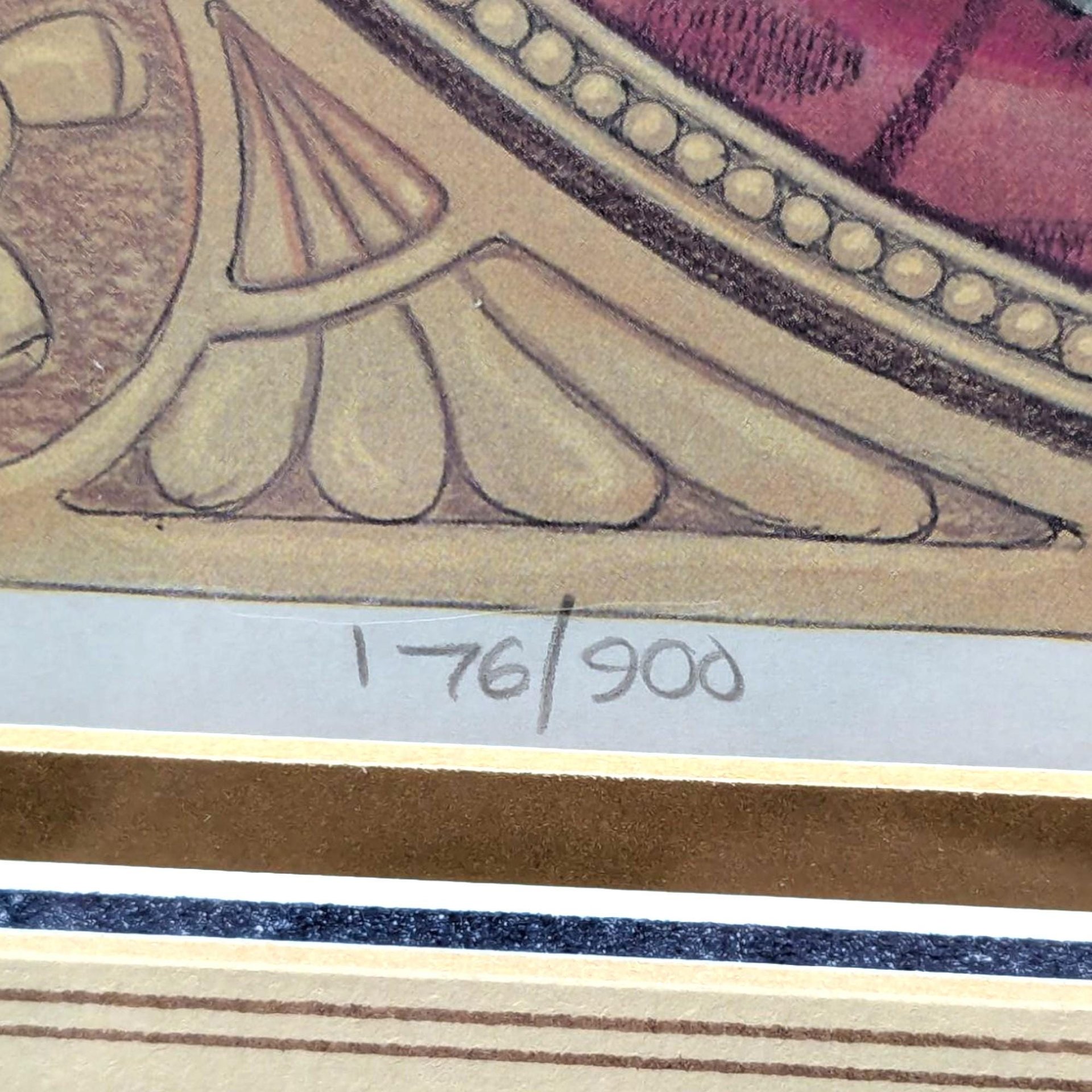 1990 Signed Randal Spangler Draglings Framed Print