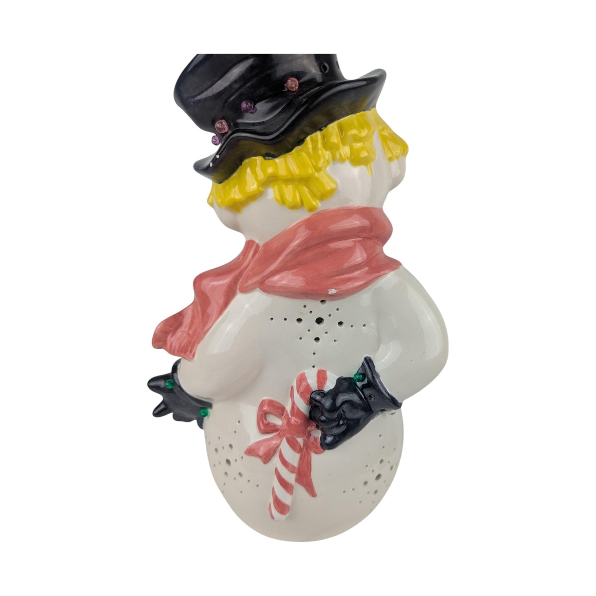 Vintage Handpainted Ceramic Snowman