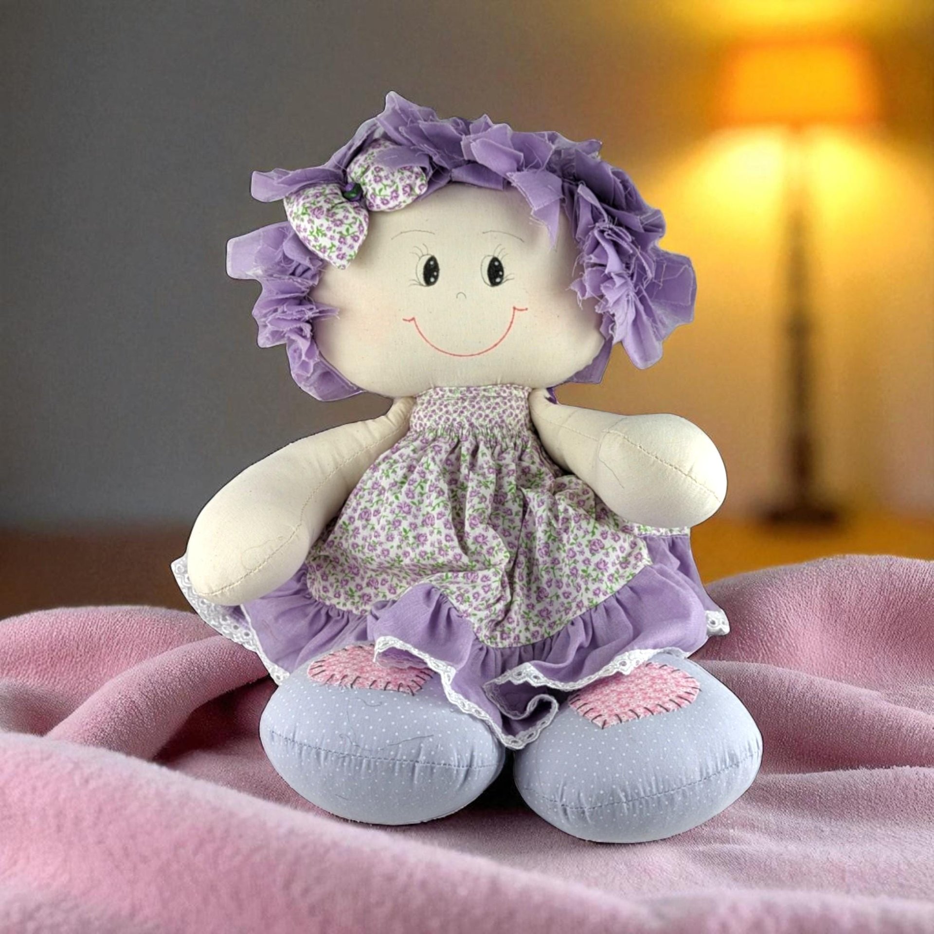 Vintage 19" Handmade Cloth Doll