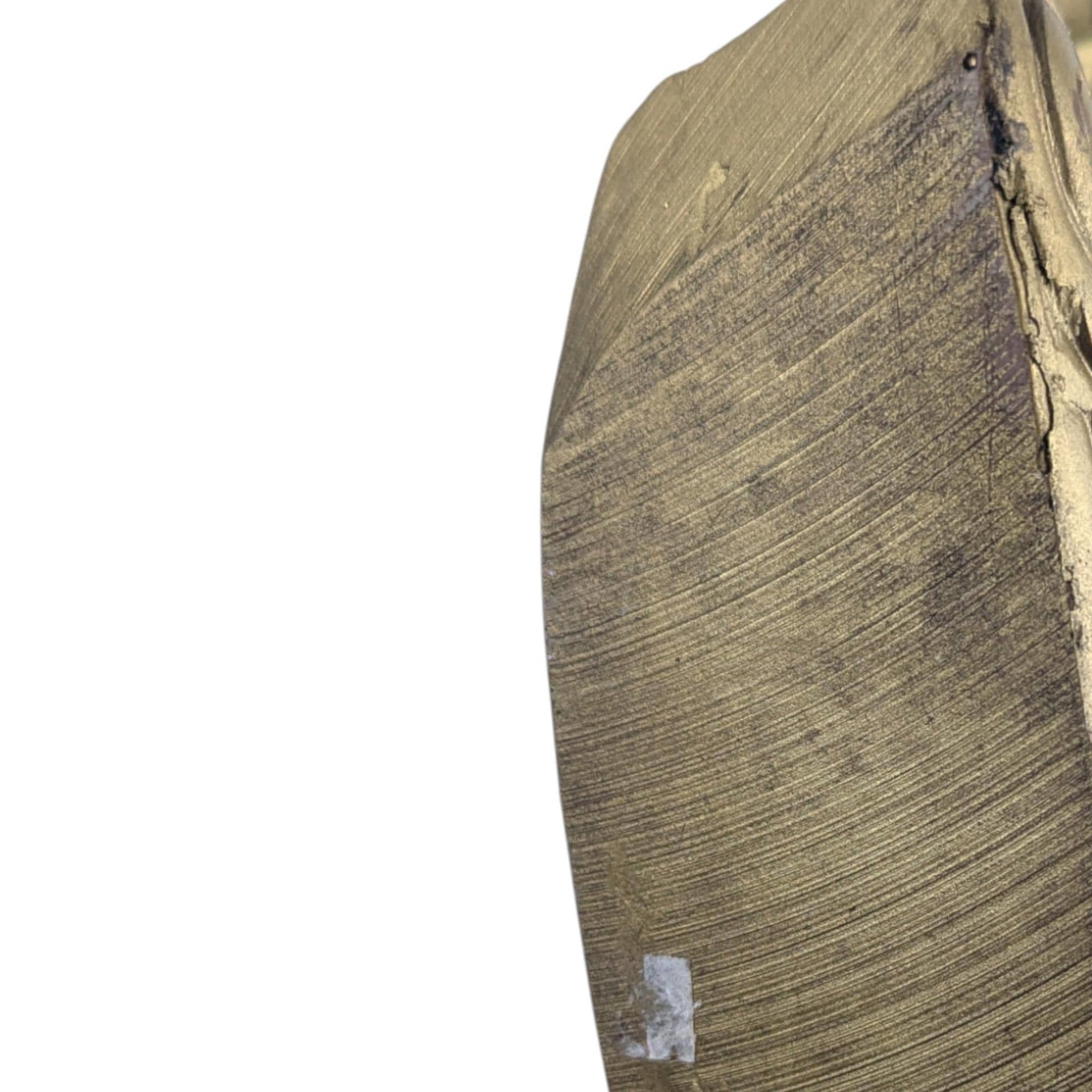 Vintage Gold Resin Asian Warrior Horse Statue