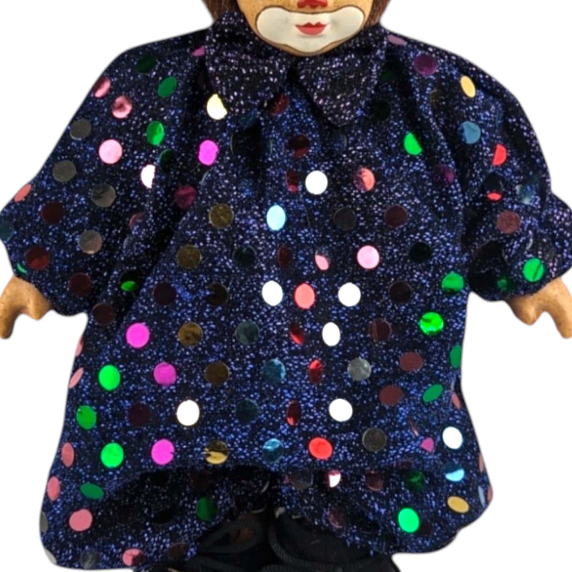 Vintage Polka Dot Clown Doll