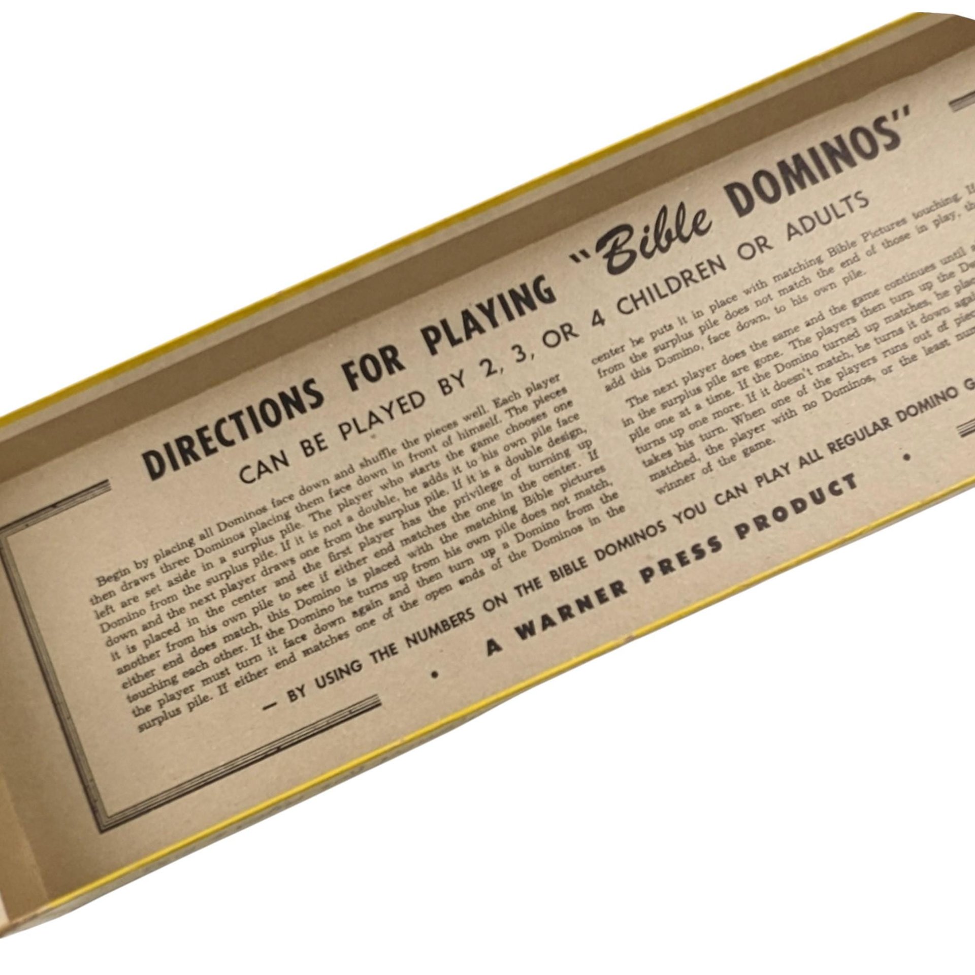 Vintage Bible Dominos Game: Warner Press