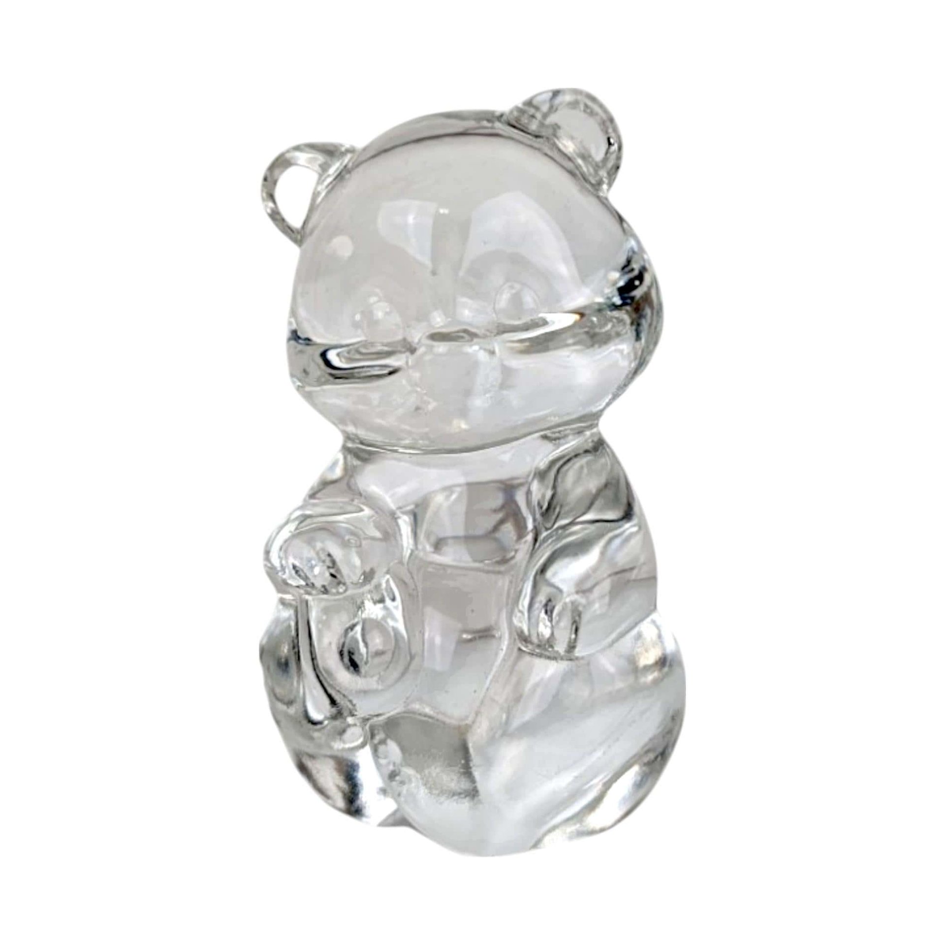 Vintage Fenton Clear Glass Bear Figurine