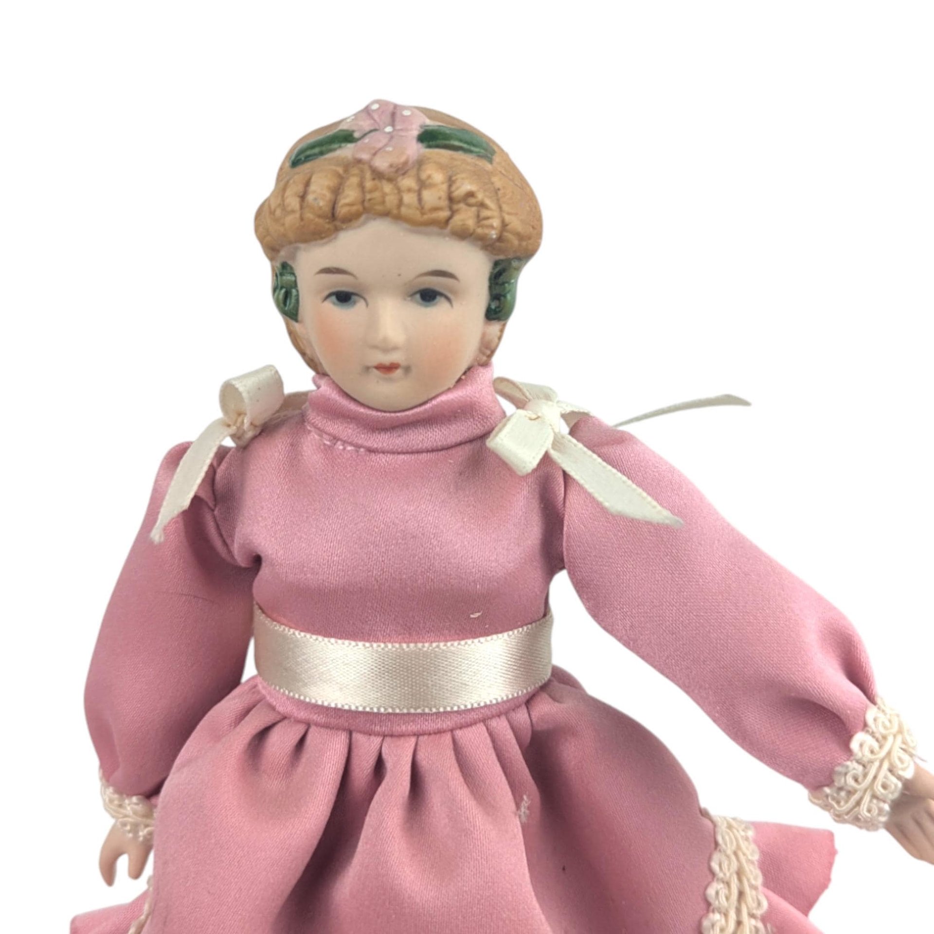 Vintage Victoria Intex Porcelain Pink Doll
