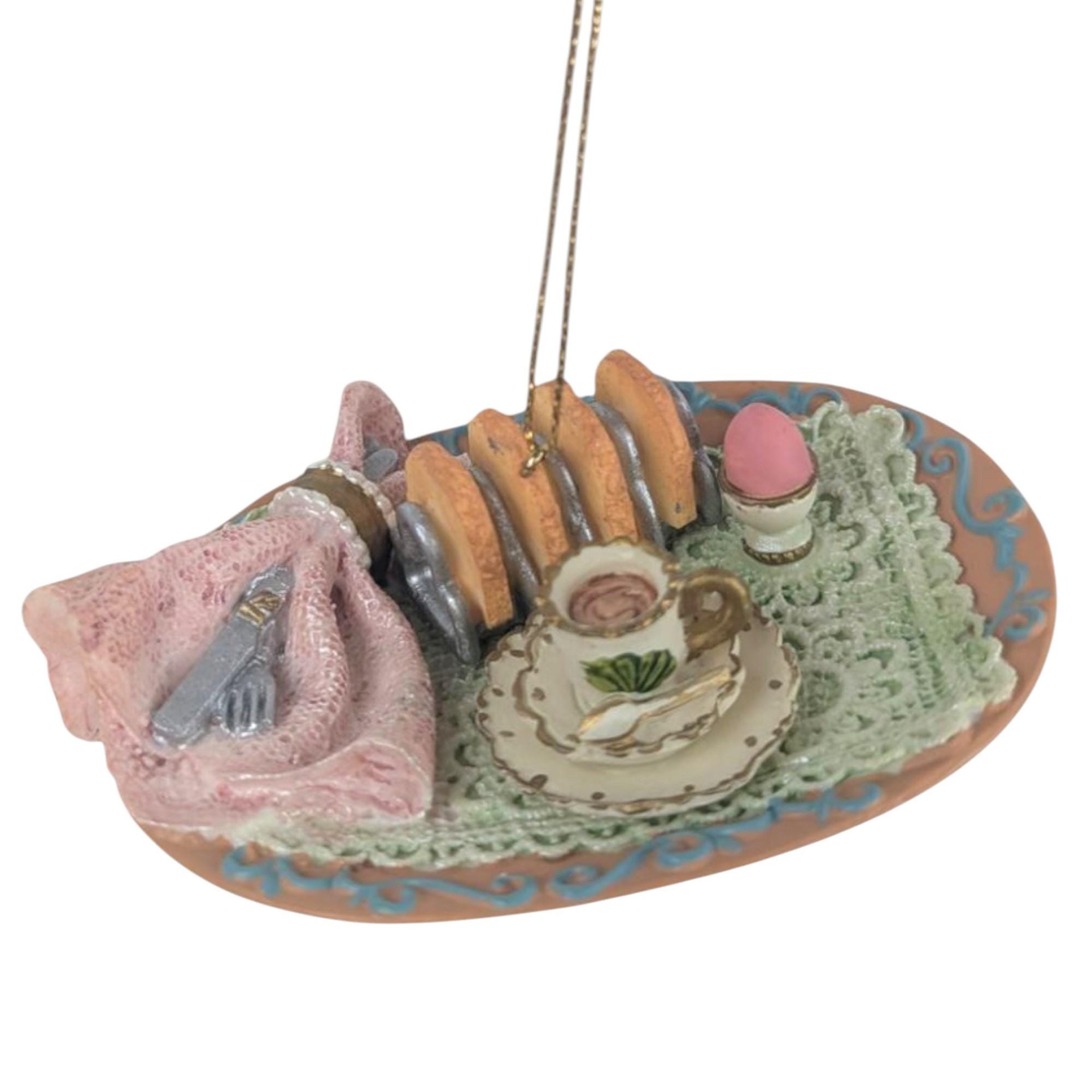 Vintage Resin Picnic & Tea Party Ornament Set