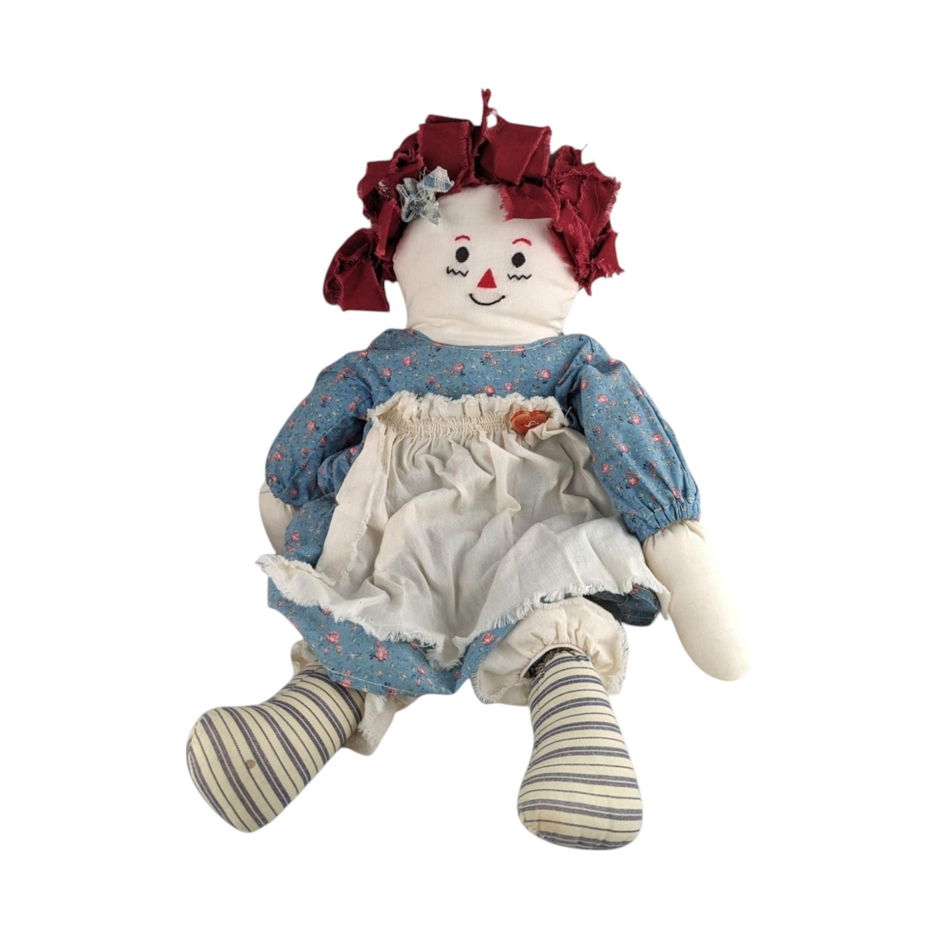 Vintage Handmade Raggedy Ann and Andy Pair