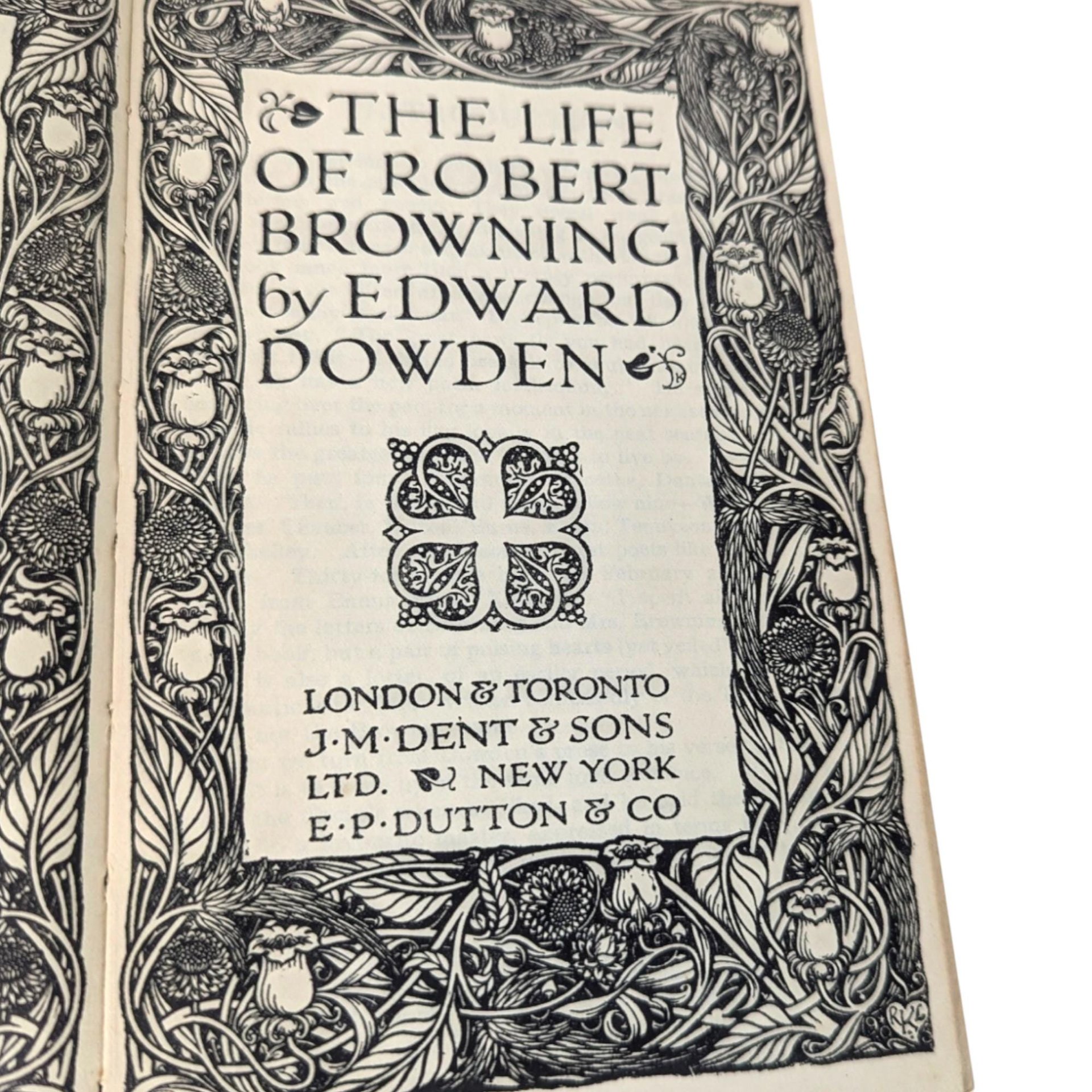1904 Life of Robert Browning Hardcover: Edward Dowden