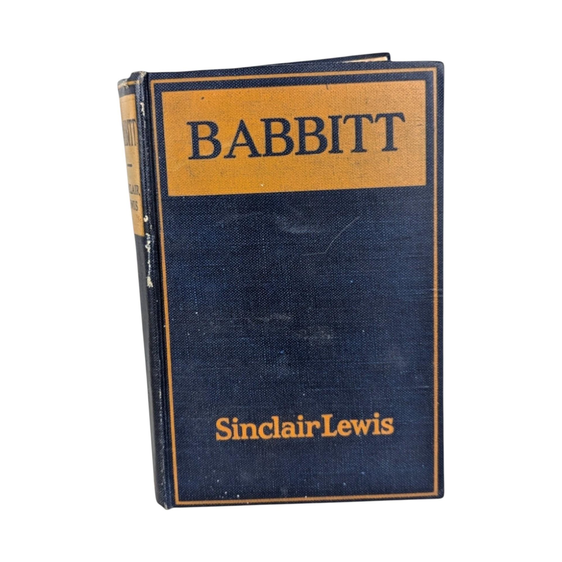 1922 Babbitt Hardcover: Sinclair Lewis