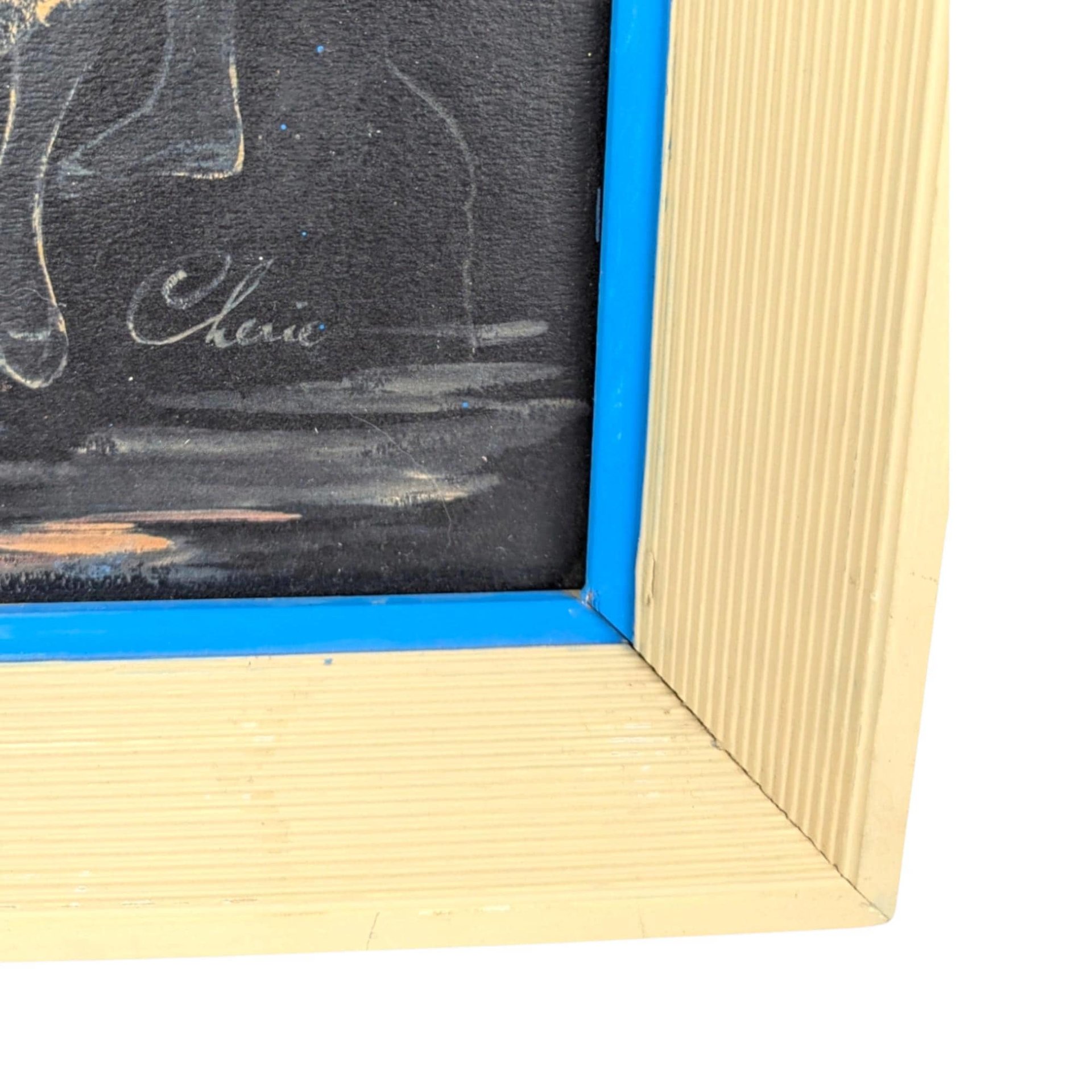 Vintage Framed Cherie Ballerina and Partner Print