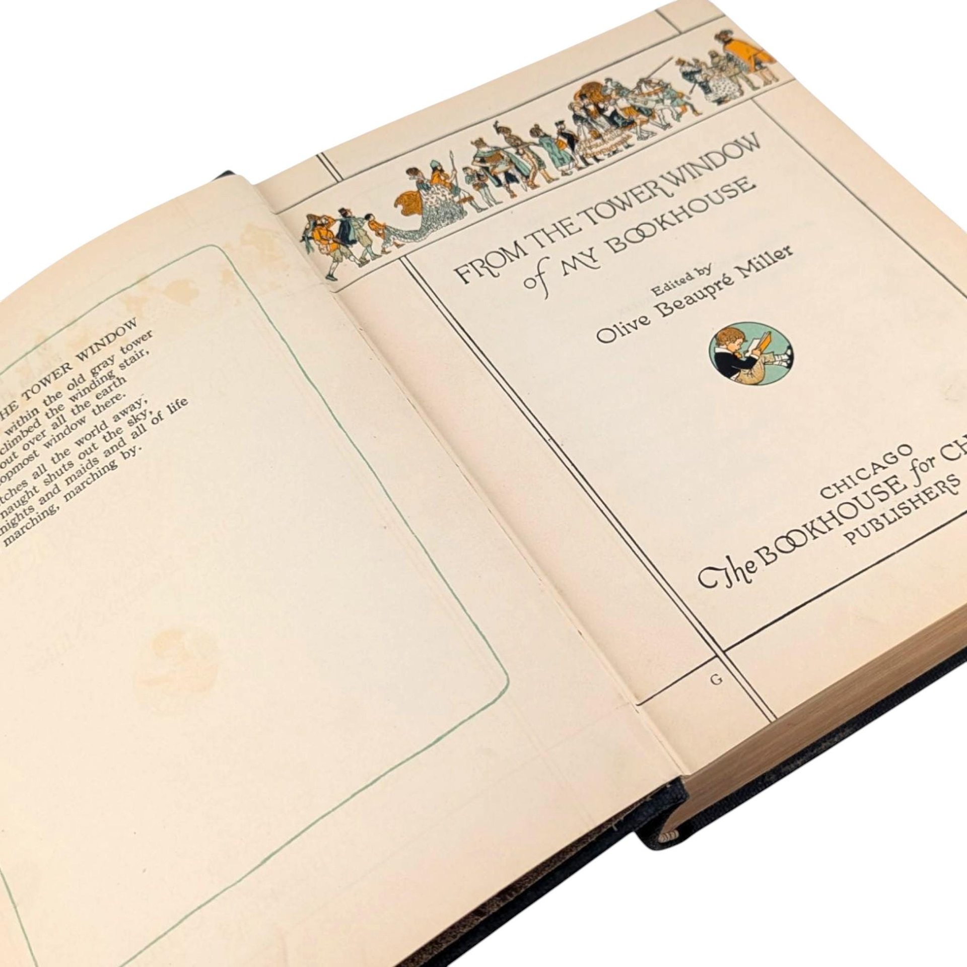 1921 My Bookhouse Hardcover: From The Tower Window