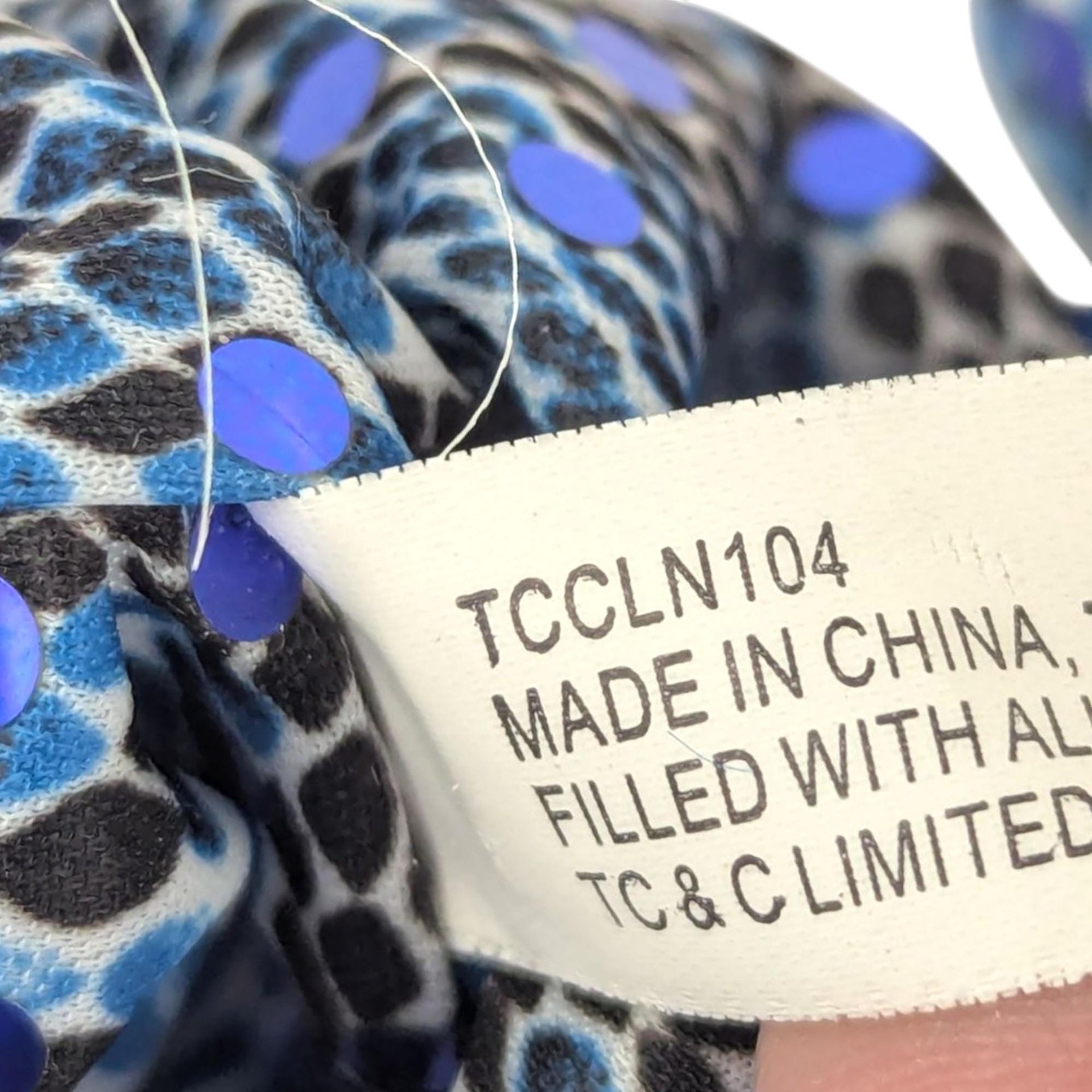 Vintage Blue Porcelain Harlequin Doll