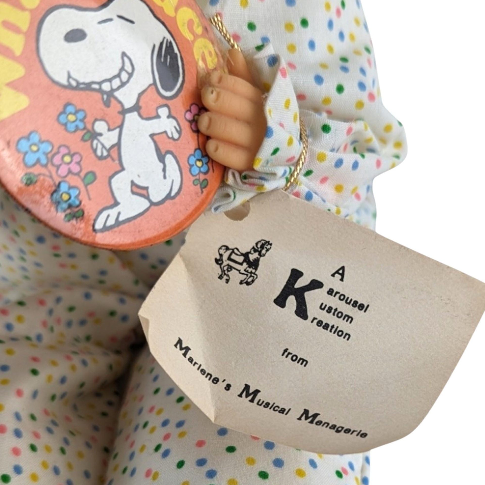 Vintage Musical Clown Shelf Sitter, Marianne's Musical Menagerie