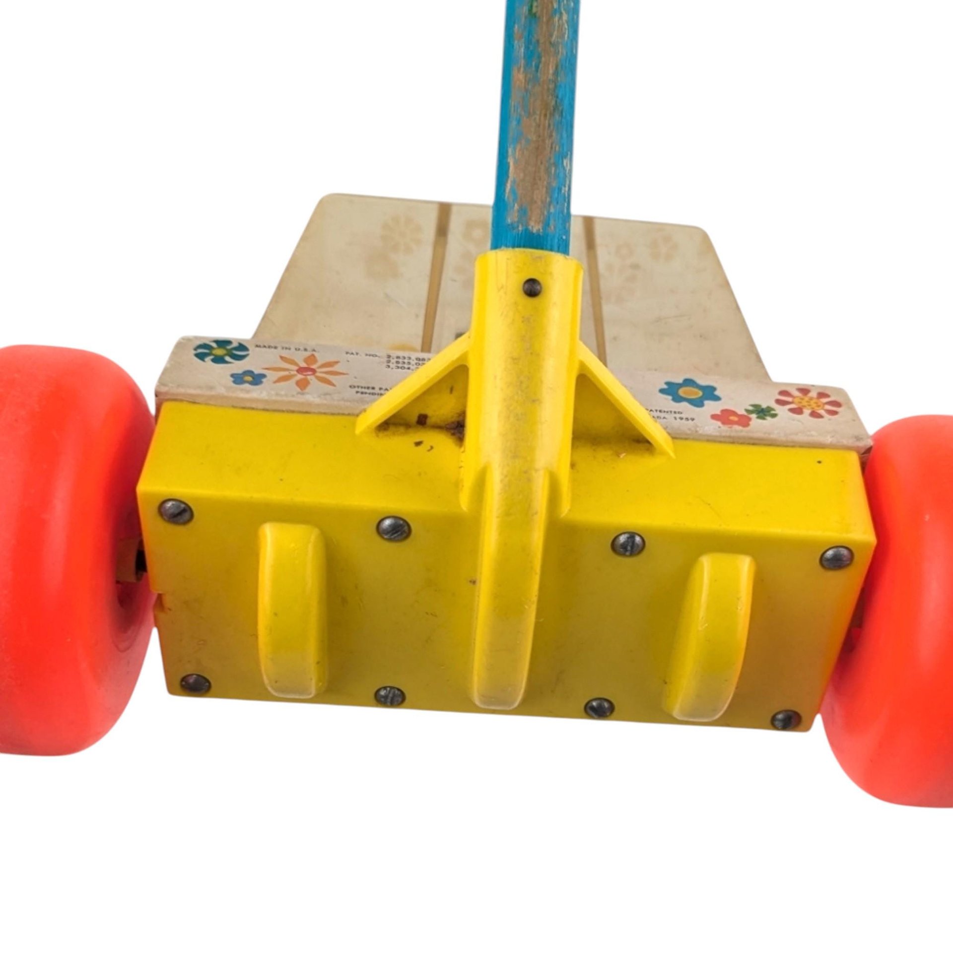 1969 Fisher-Price Happy Hoppers Push Toy